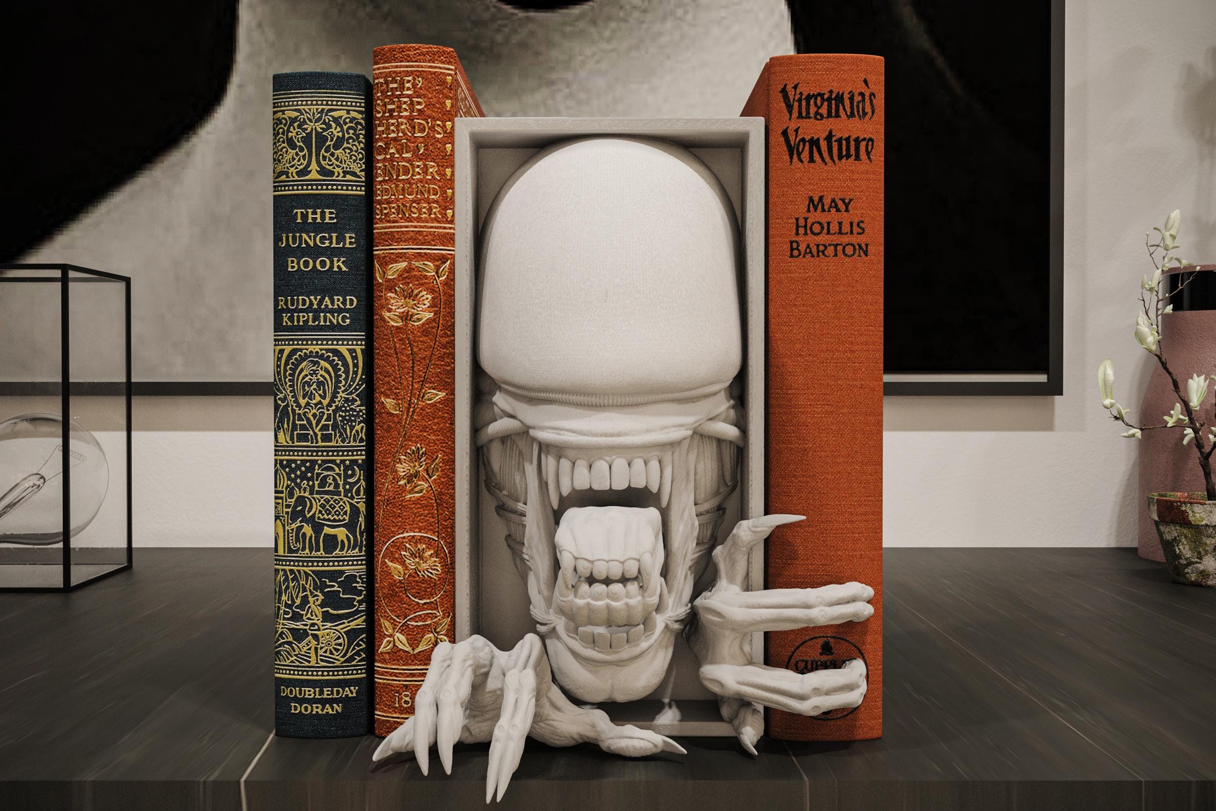 Xenomorph Book nook and Wall Mount