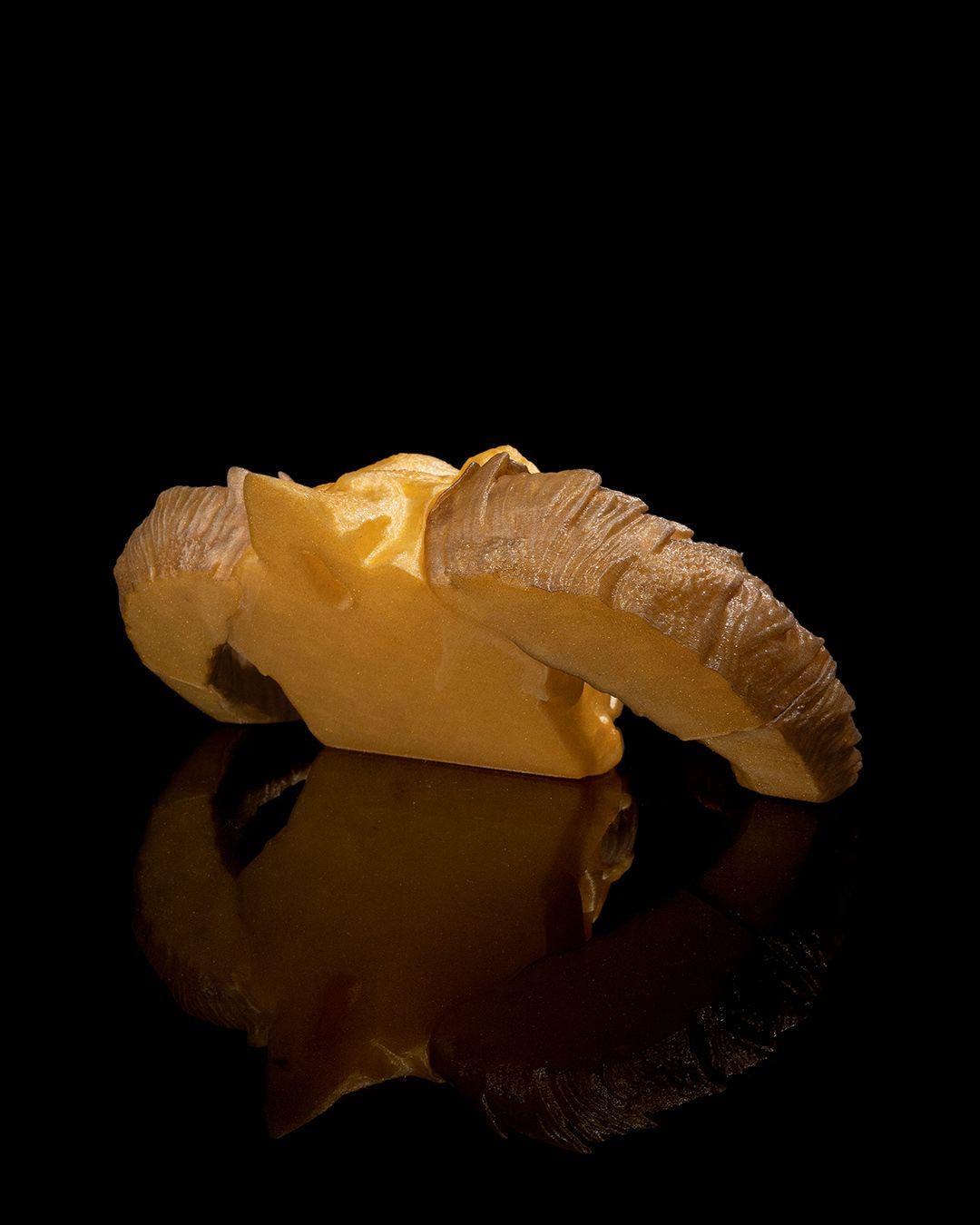 Gold Dragon Skull
