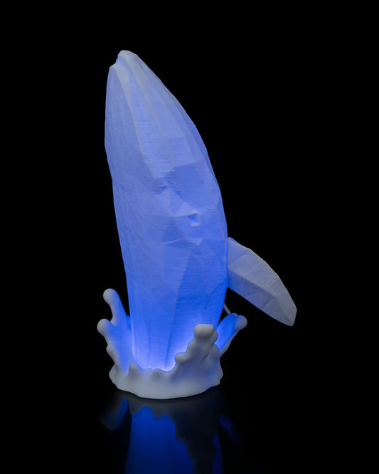 Low Poly Whale Table Lamp