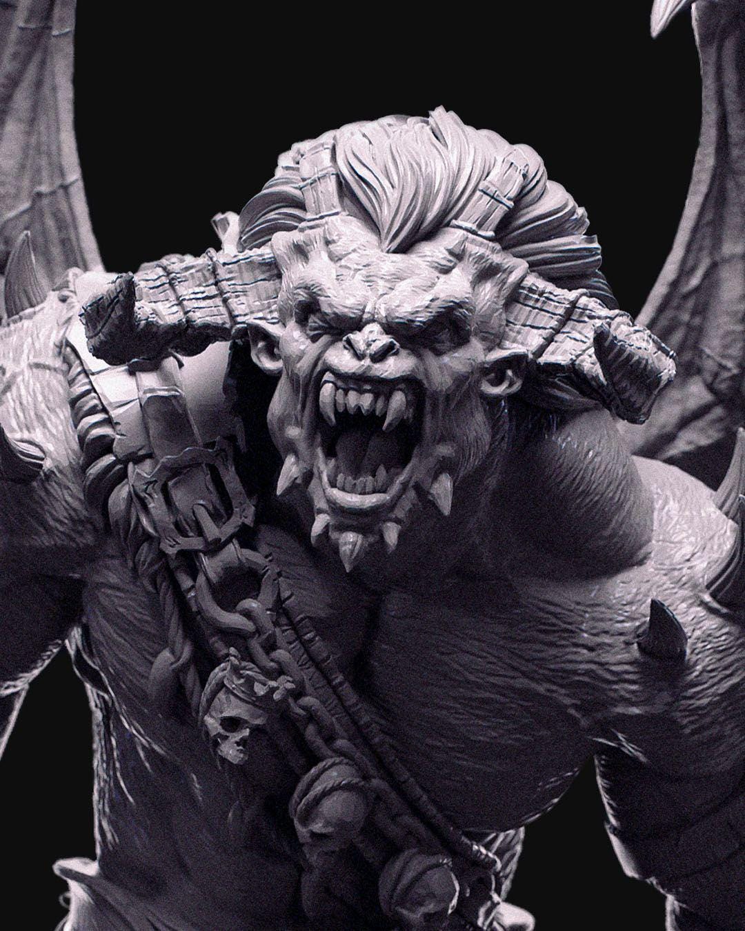 Demons of the Holy Abbey - Bazzoth, General of Hellazar - Miniature