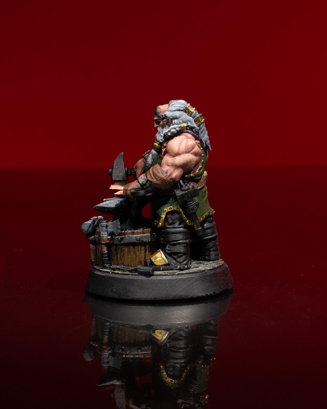 Ice and Fire - Dwarven Black Smith - - Miniature