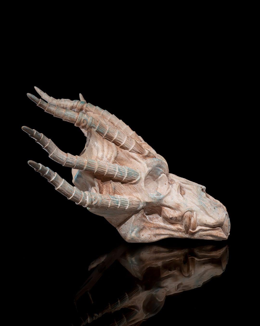 Blue Dragon Skull