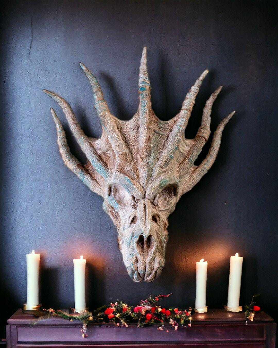 Blue Dragon Skull
