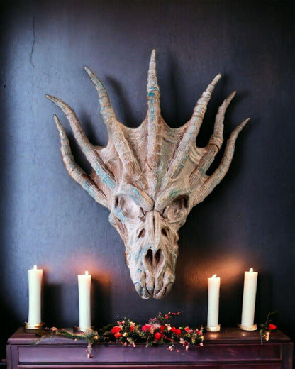 Blue Dragon Skull
