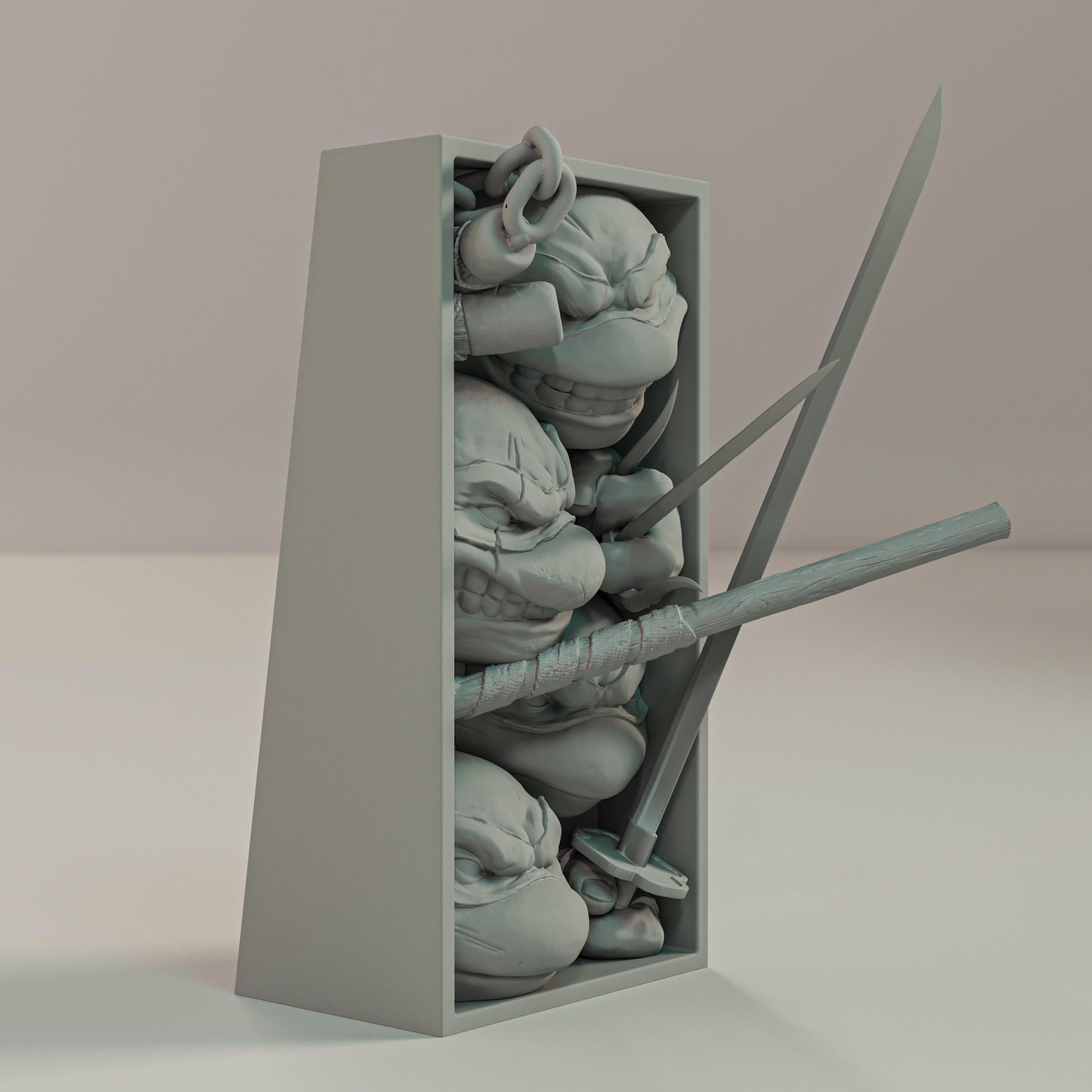 TMNT Book Nook and Wall Mount