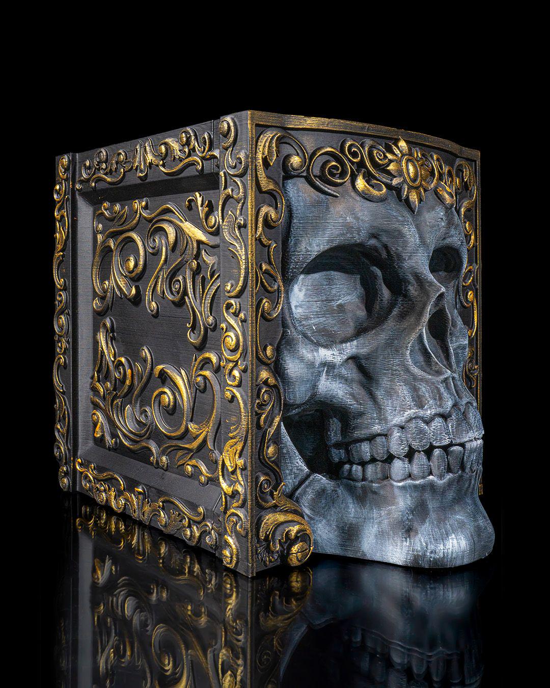 Skull Adornment Wine Bag Dispenser