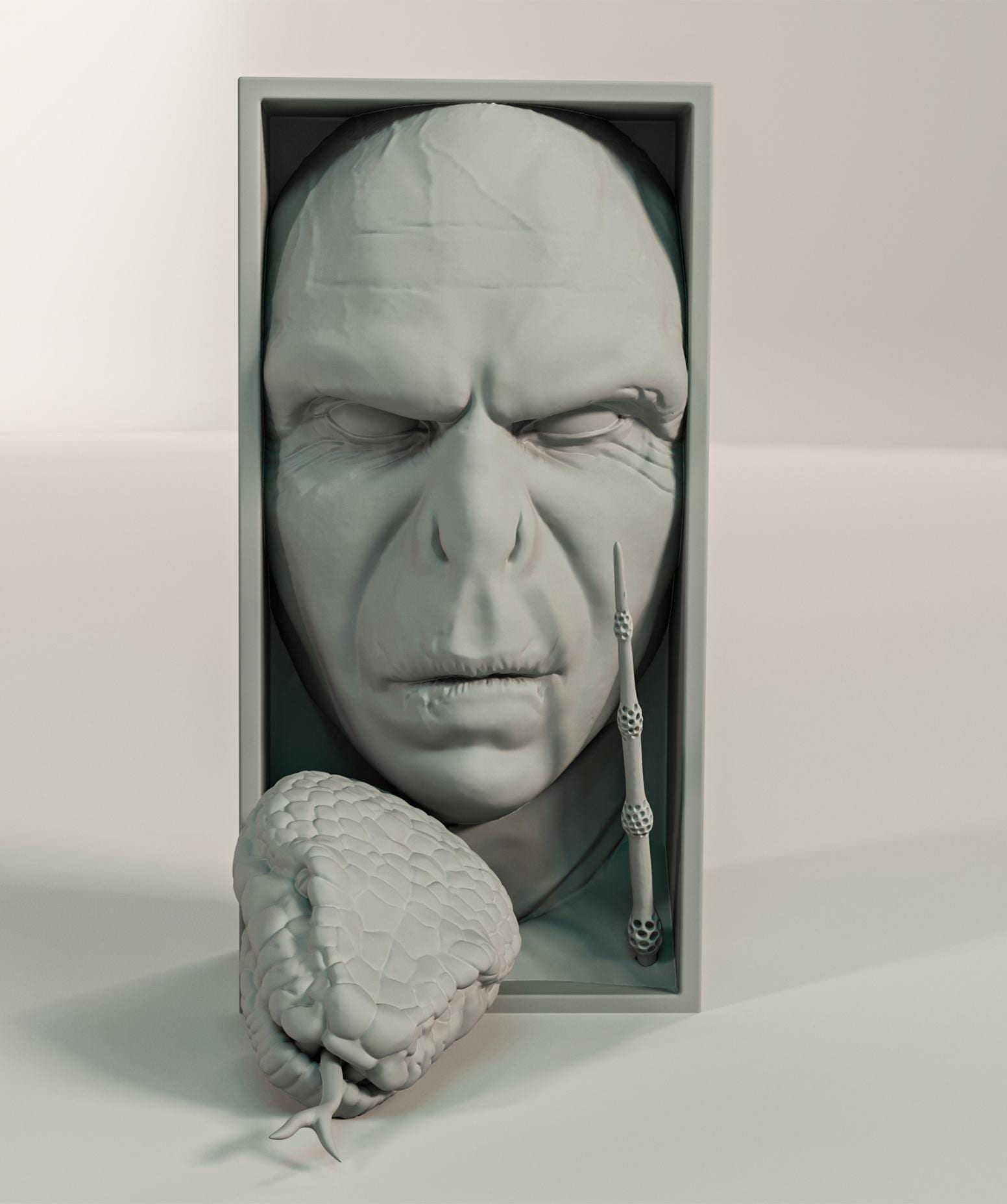 Voldemort Book Nook and Wall Mount