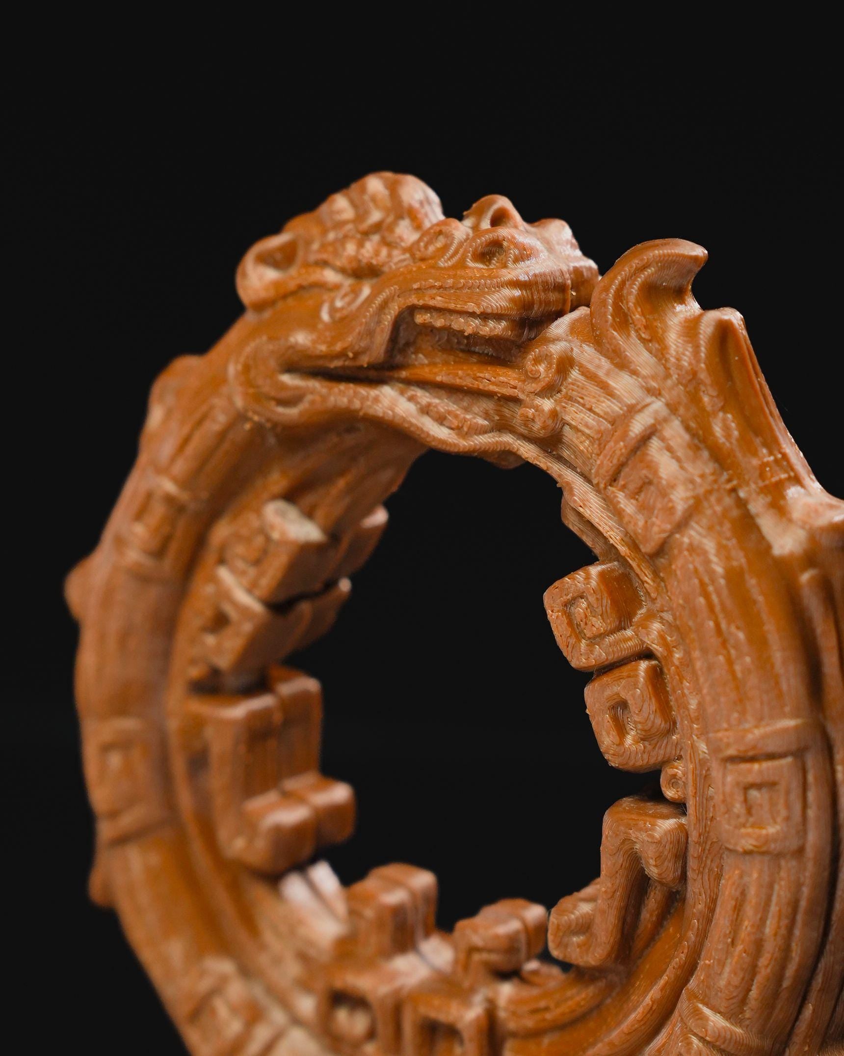 Aztec Ouroboros Statue