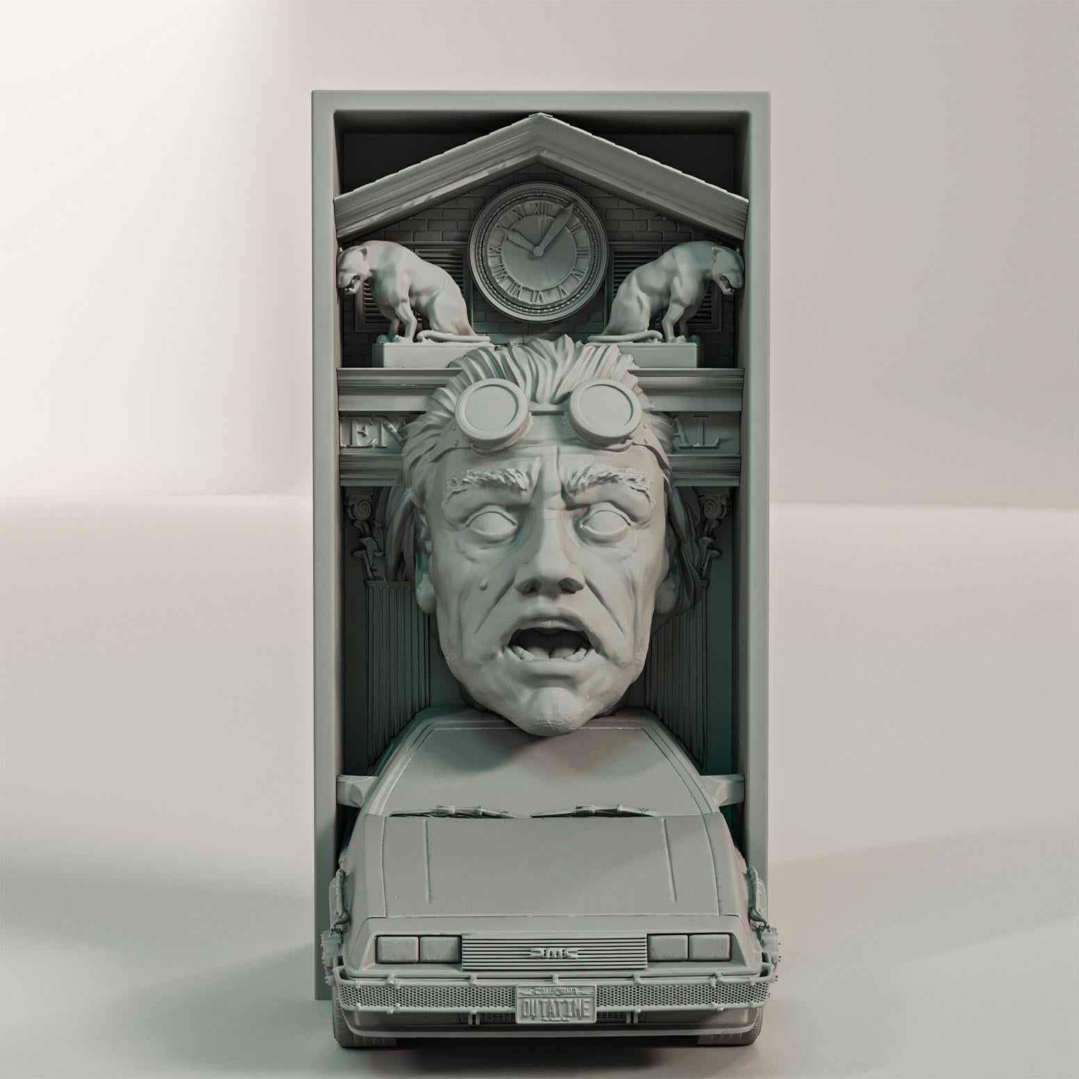 Back to the Future Book Nook and Wall Mount