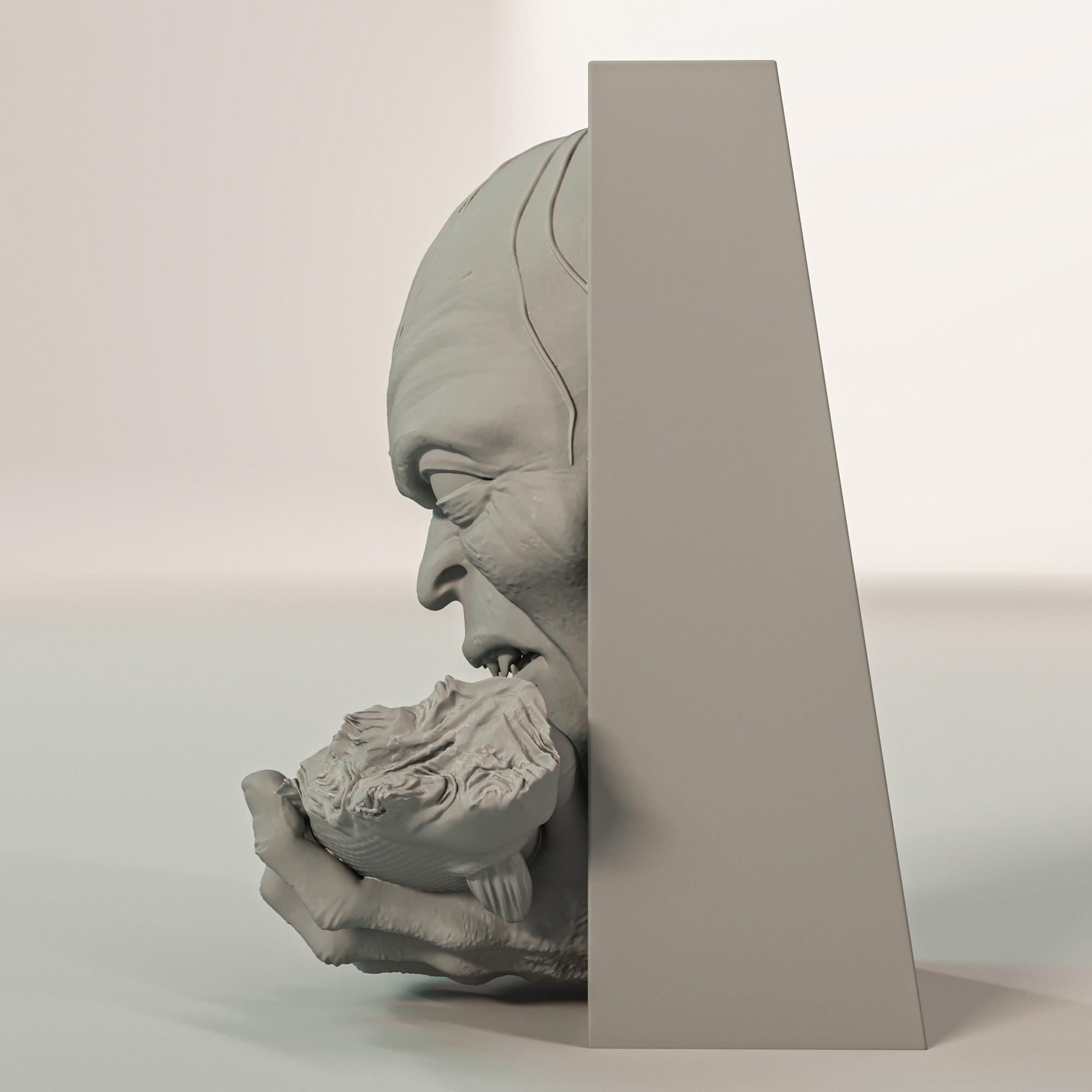 Gollum Book Nook and Wall Mount