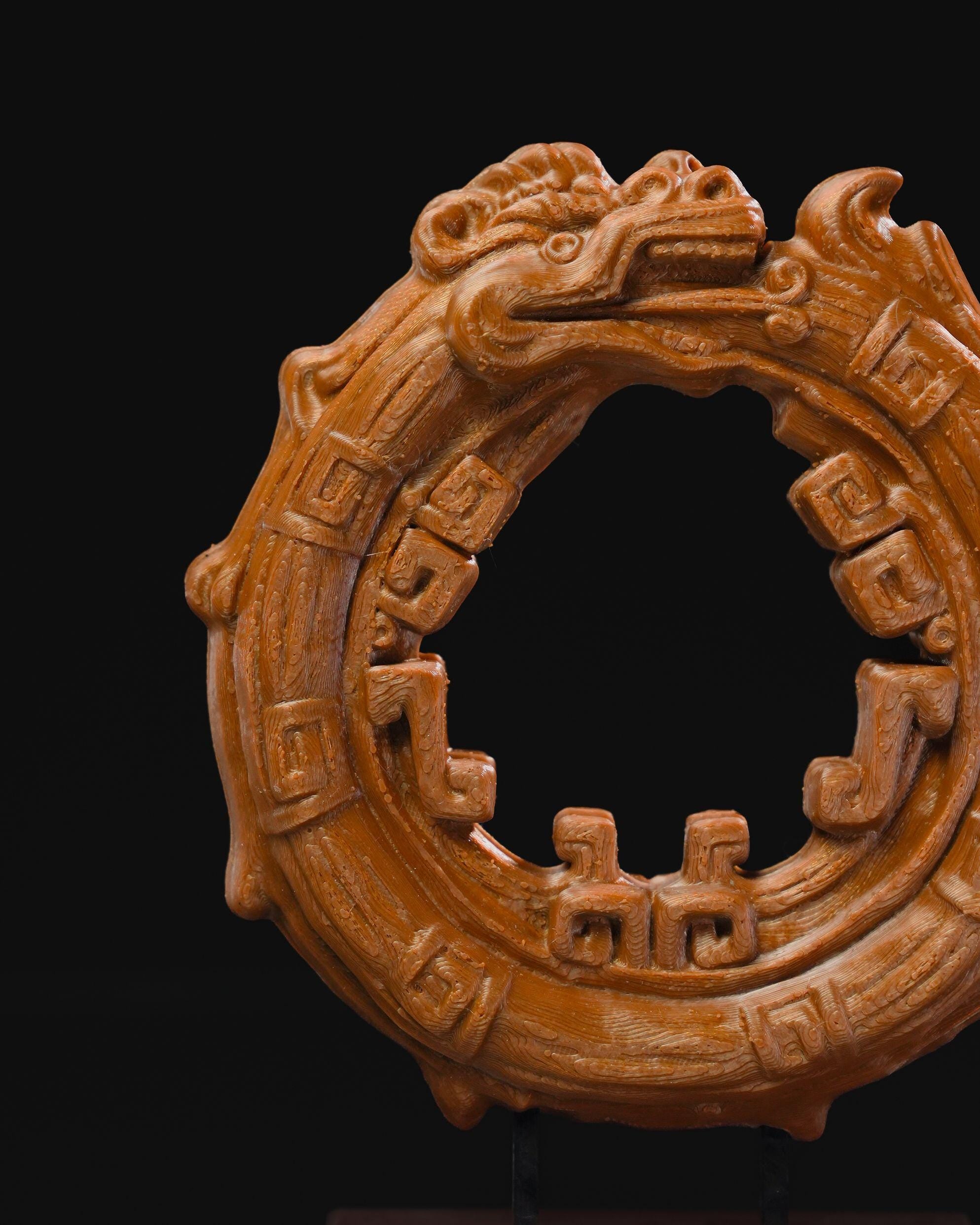 Aztec Ouroboros Statue