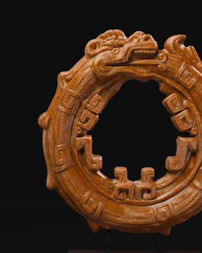 Aztec Ouroboros Statue