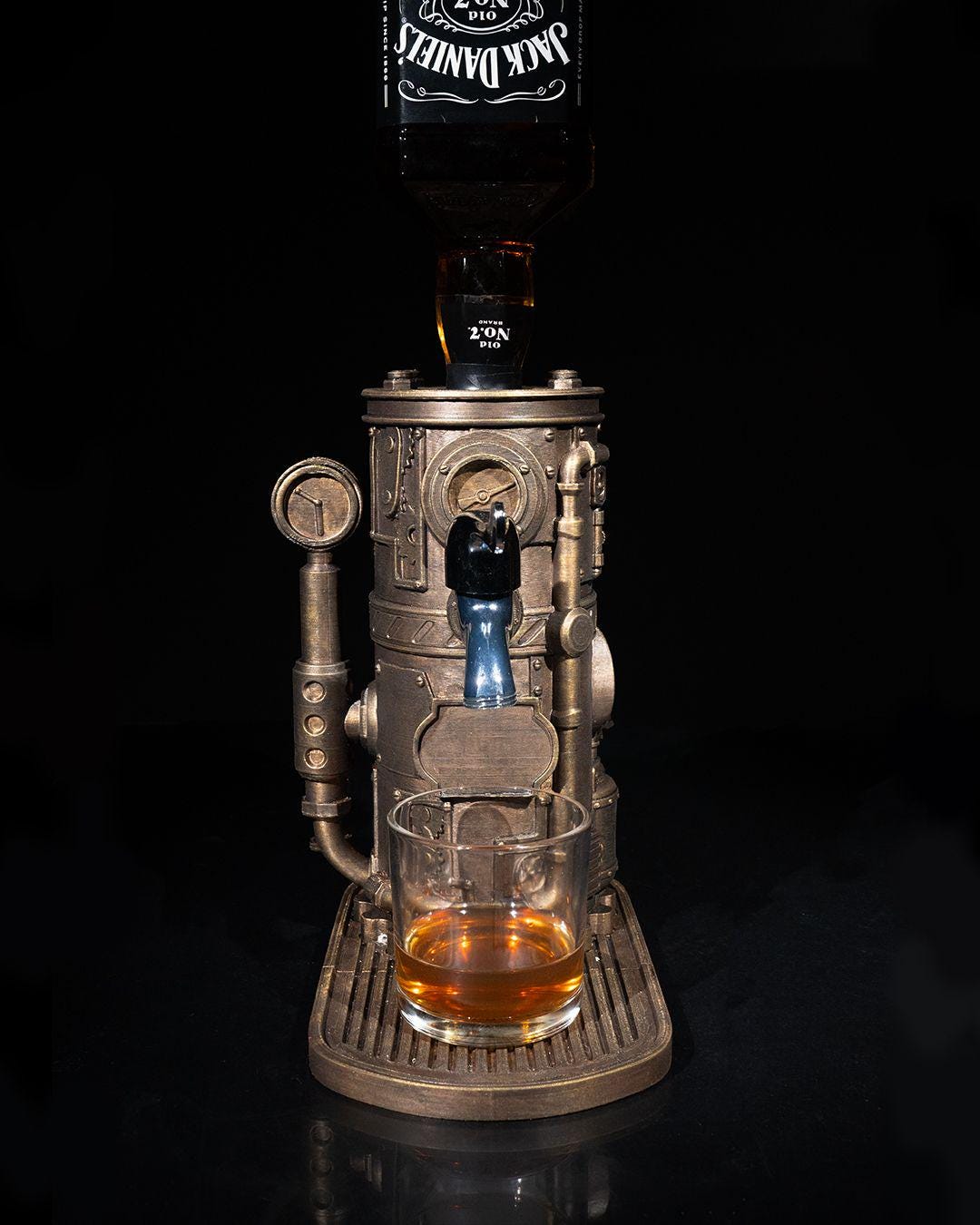 Steampunk Bottle Dispenser