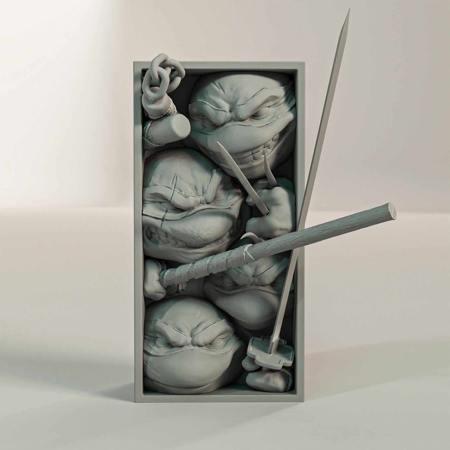 TMNT Book Nook and Wall Mount