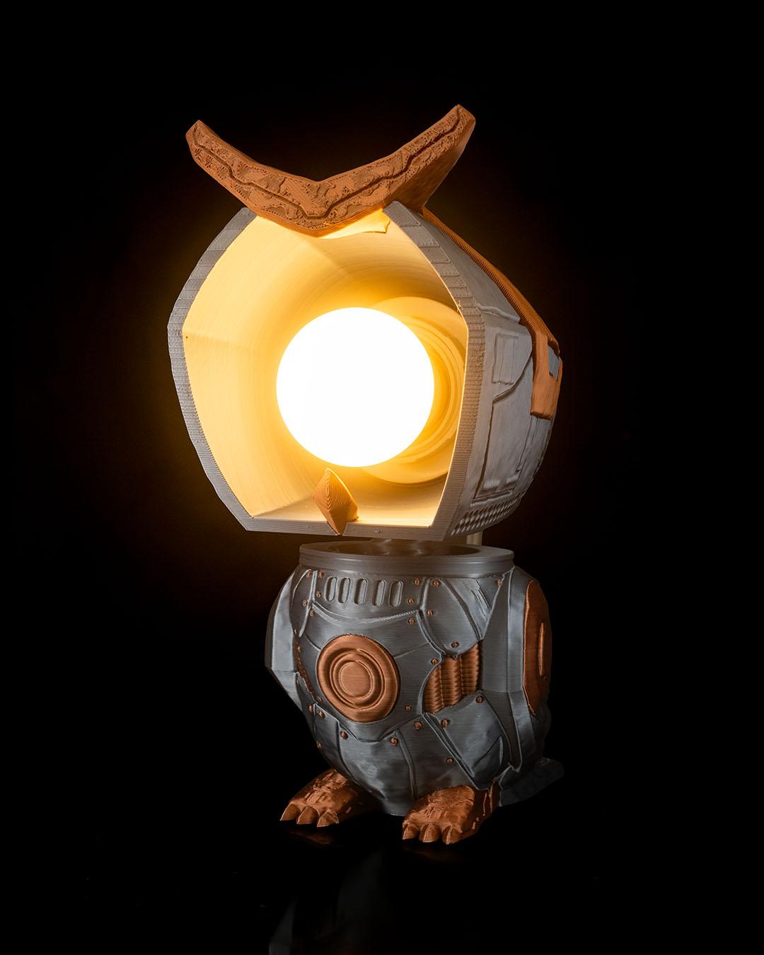 Mecha Owl - Table Lamp