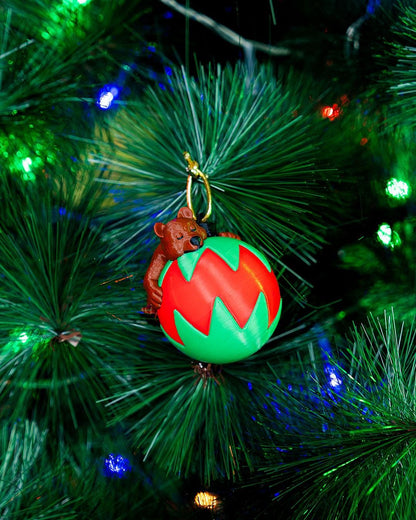 Sleeping Bear Christmas Ornament