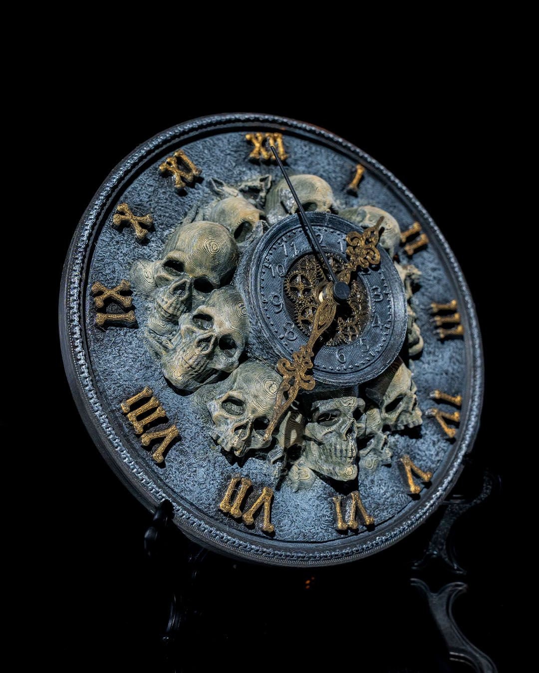 Timeless Skull Wall Clock