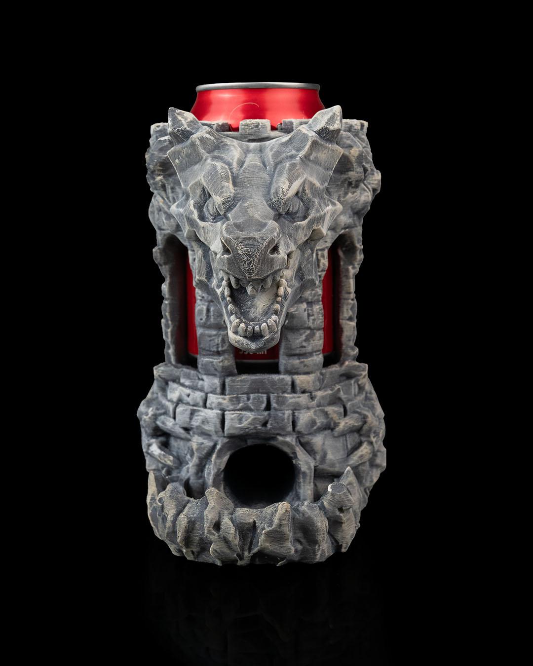 Dragon's Fortress Can Holder & Dice Tower