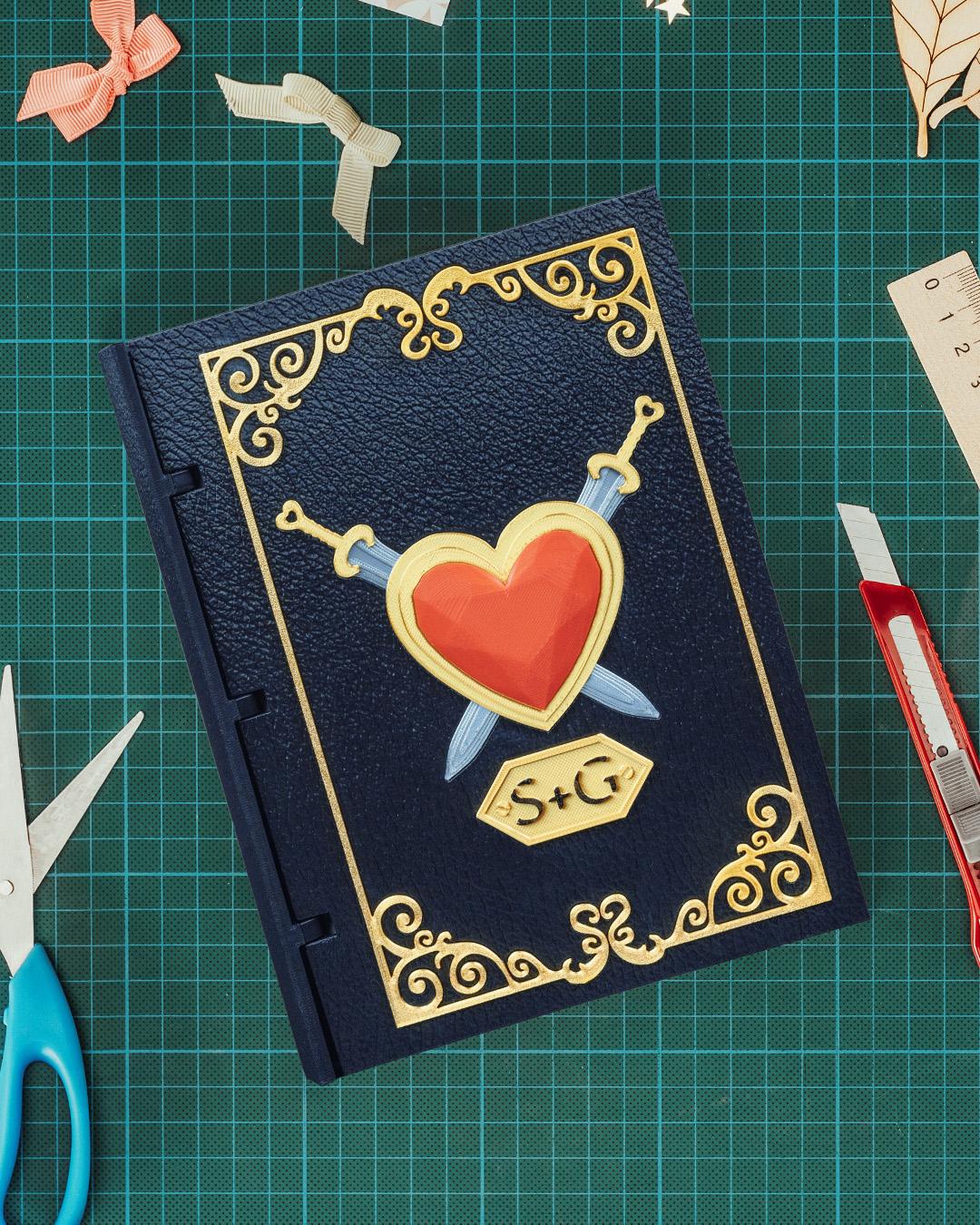 Crystal Heart Custom Scrapbook