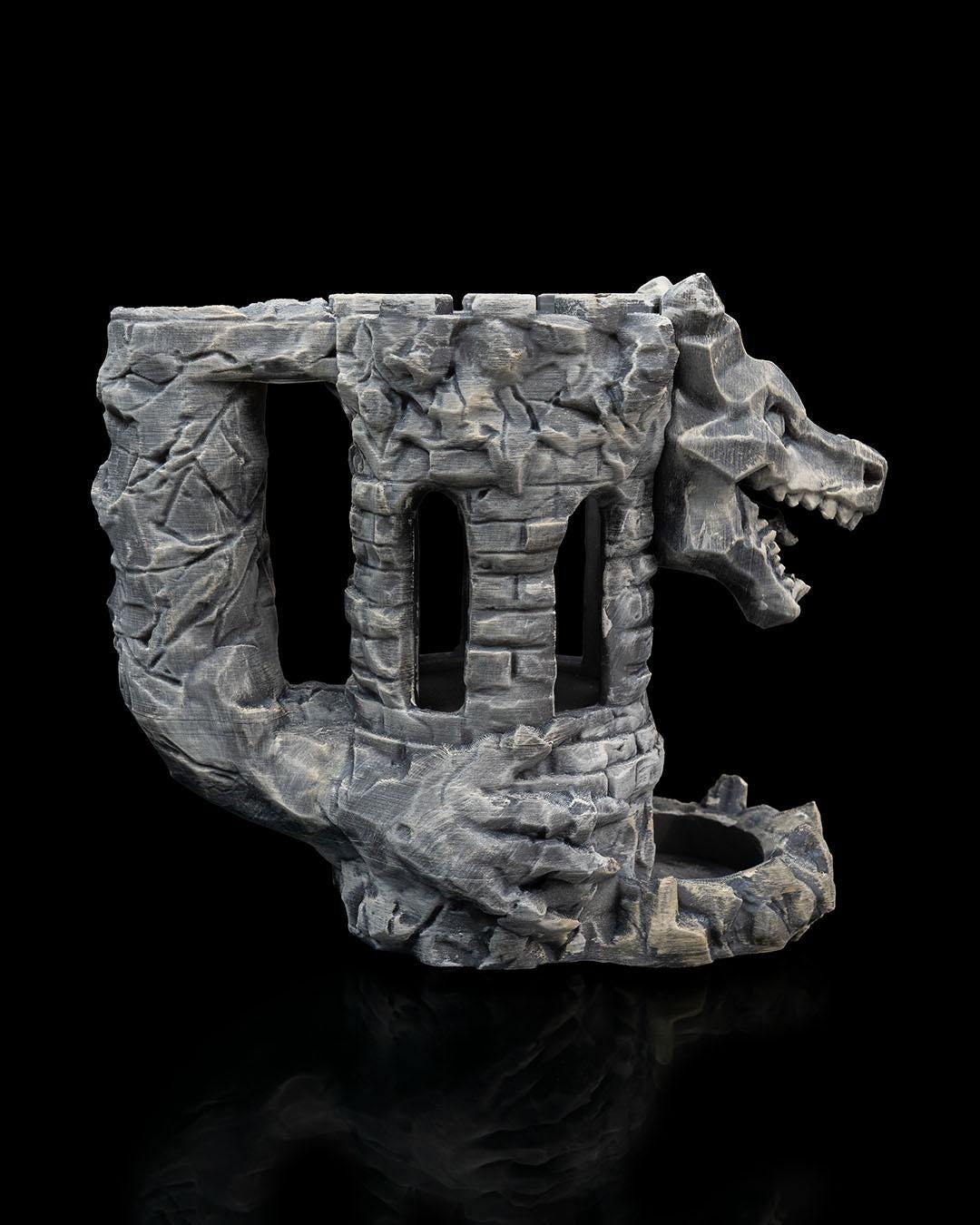 Dragon's Fortress Can Holder & Dice Tower