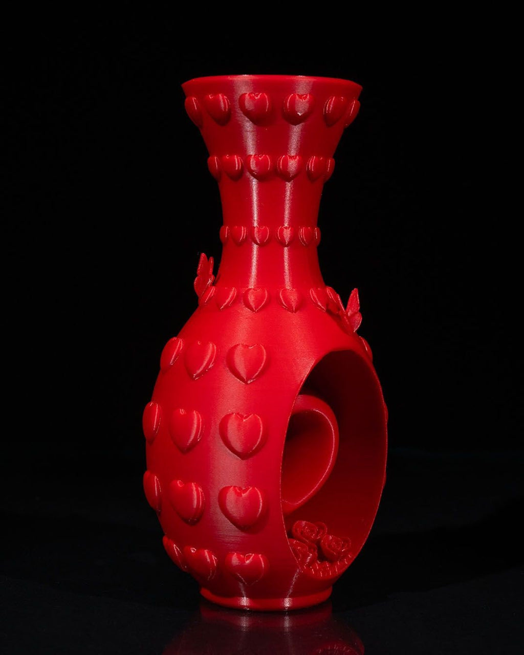 Heart and Flowers Vase