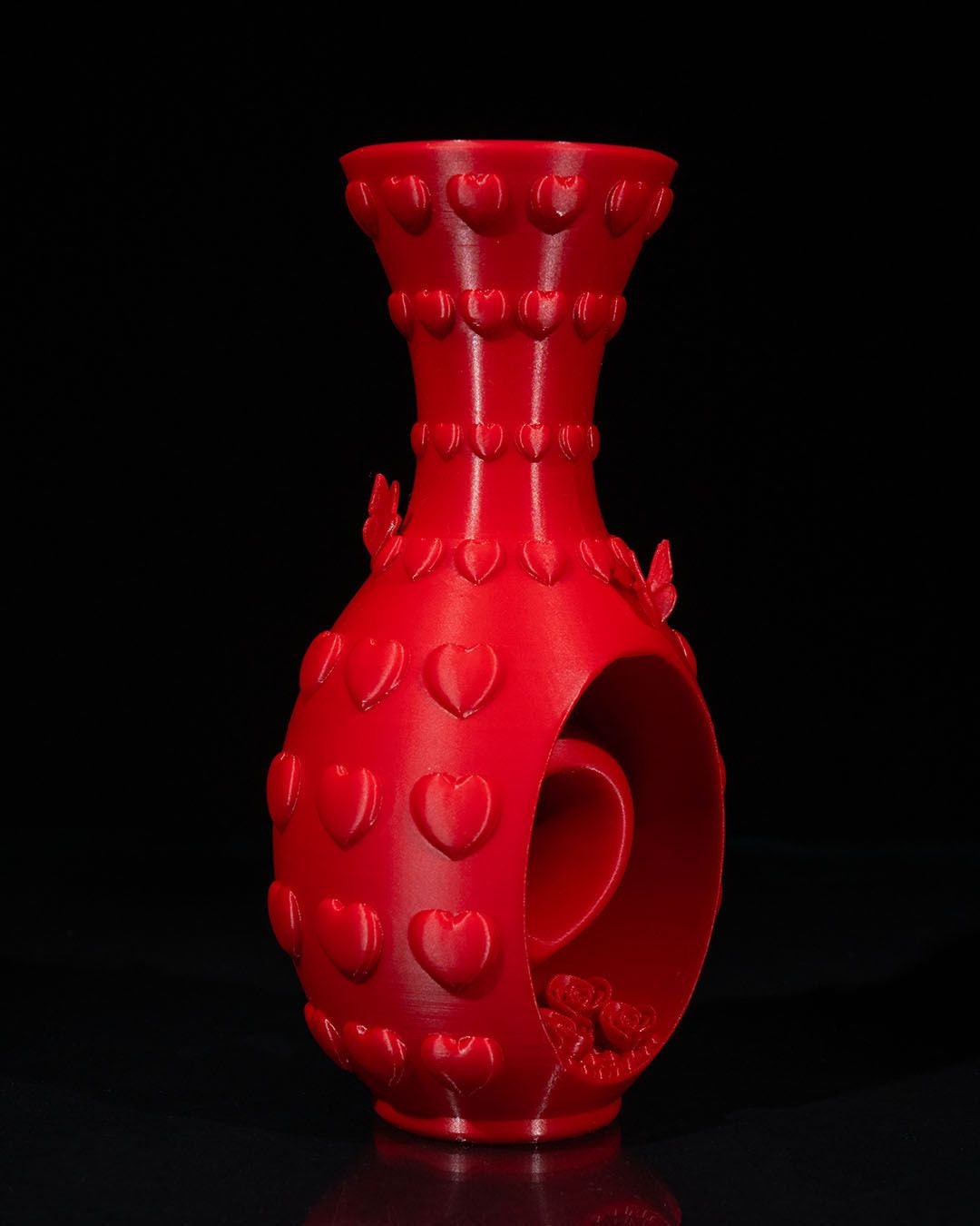Heart and Flowers Vase