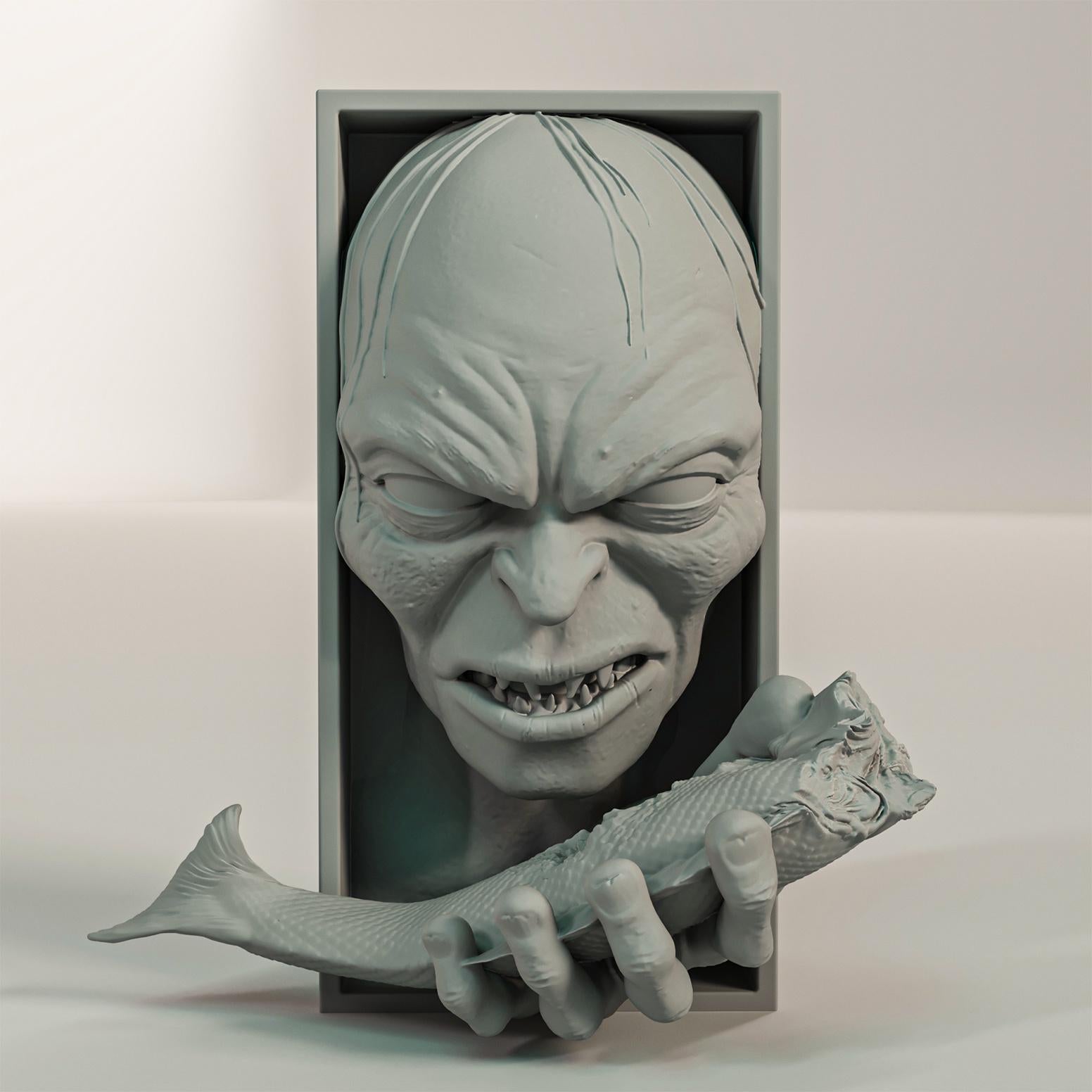Gollum Book Nook and Wall Mount