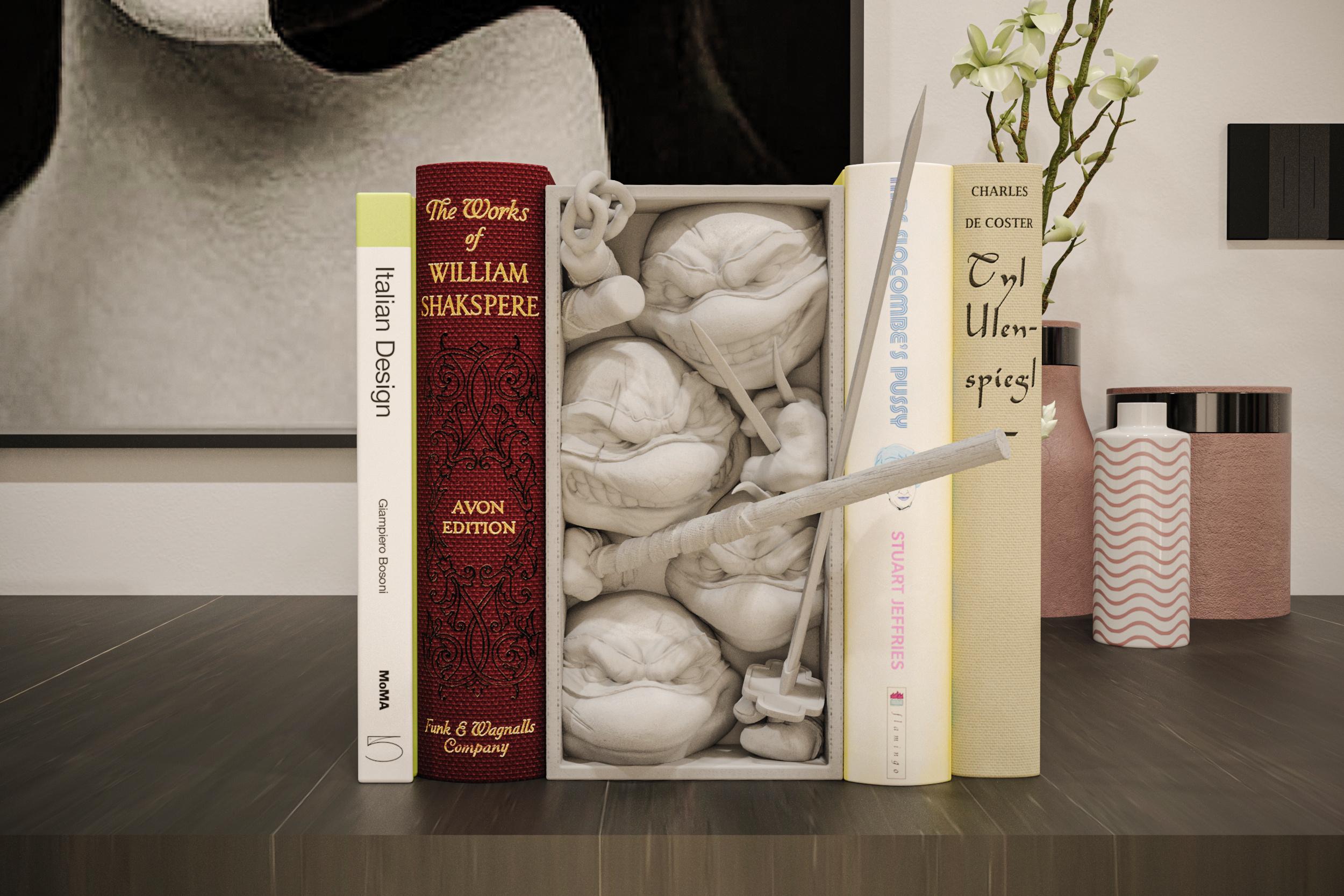 TMNT Book Nook and Wall Mount