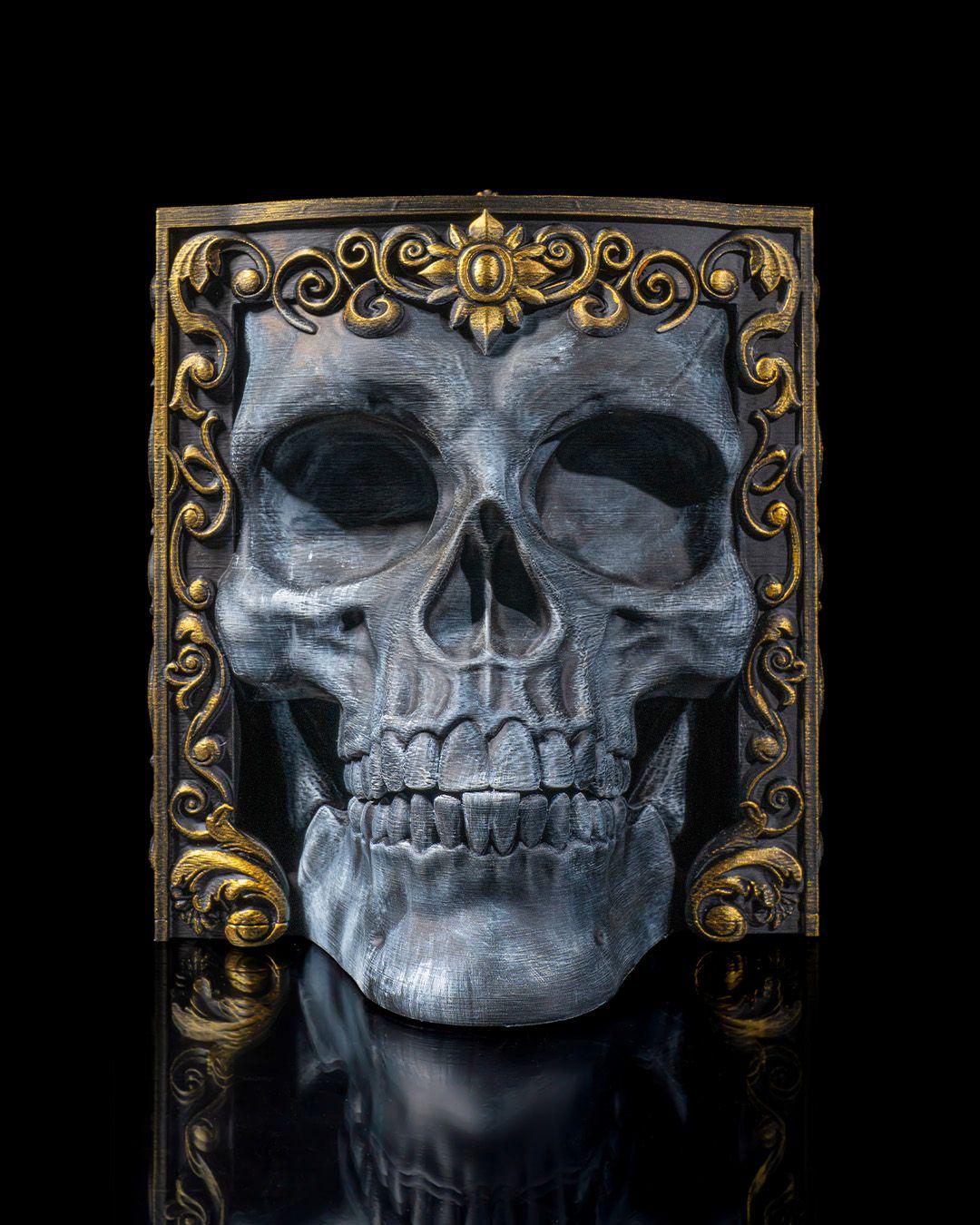 Skull Adornment Wine Bag Dispenser