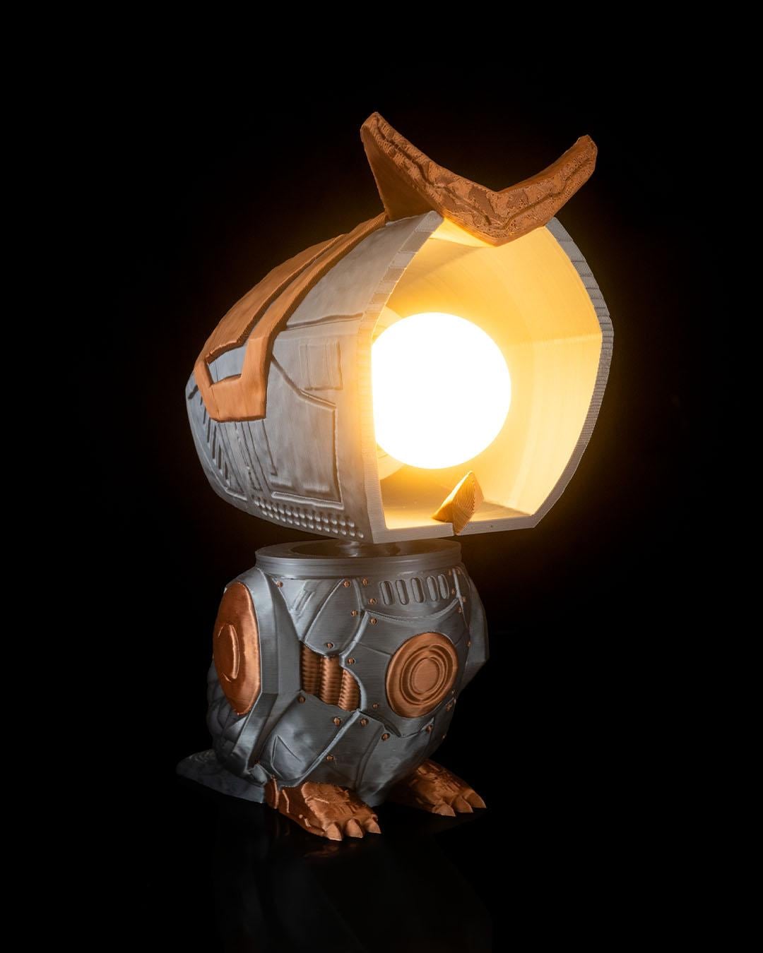 Mecha Owl - Table Lamp