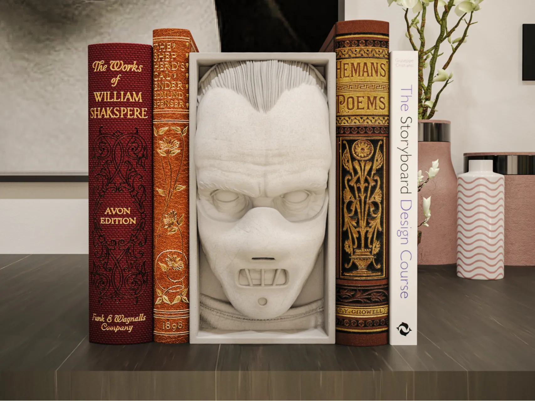 Hannibal Lector Book Nook and Wall Mount
