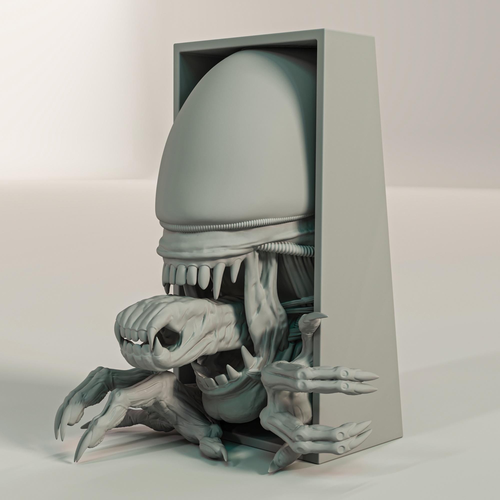 Xenomorph Book nook and Wall Mount