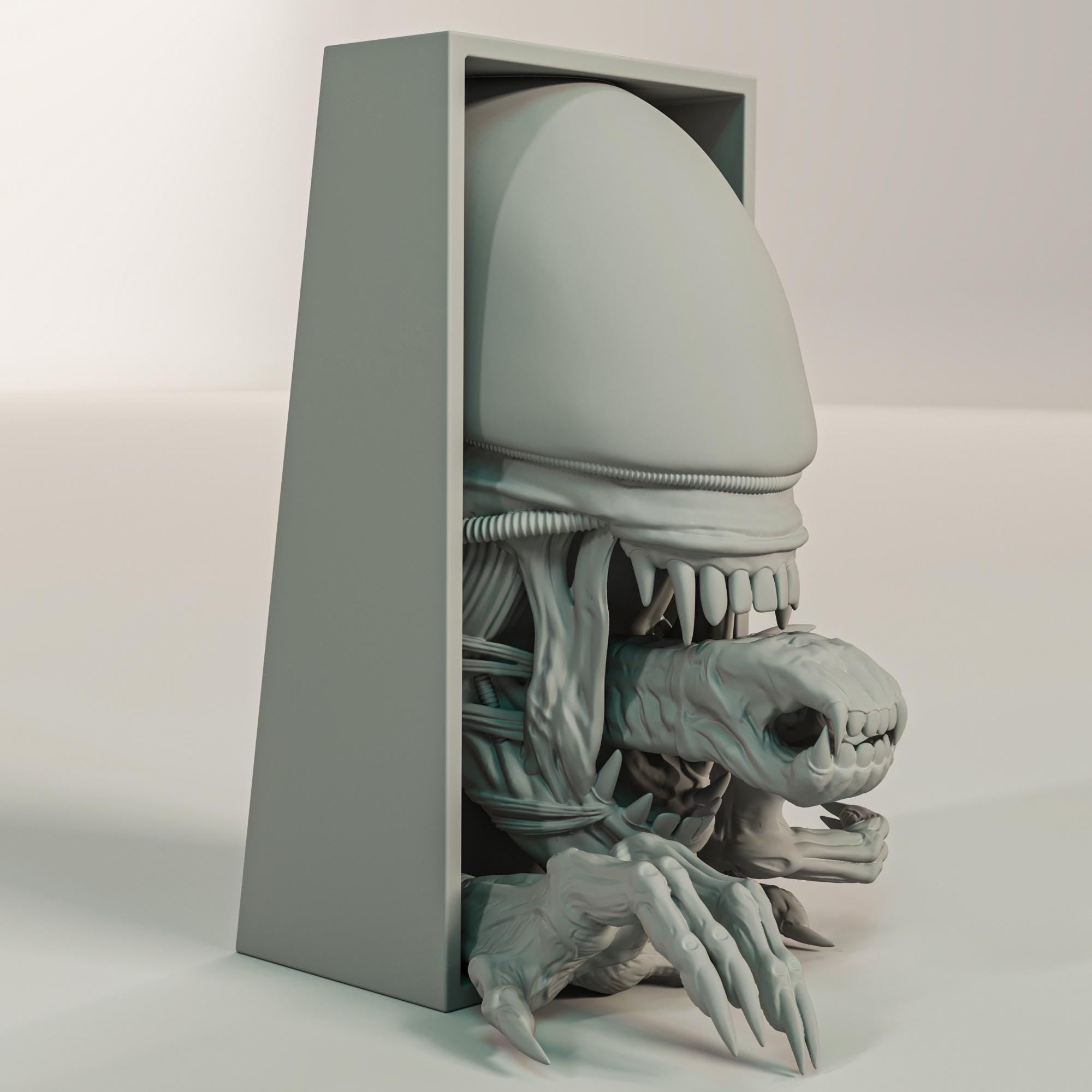 Xenomorph Book nook and Wall Mount