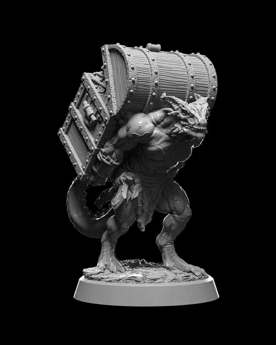 Dragon's Vault - Dragonfolk Carrier - Miniature