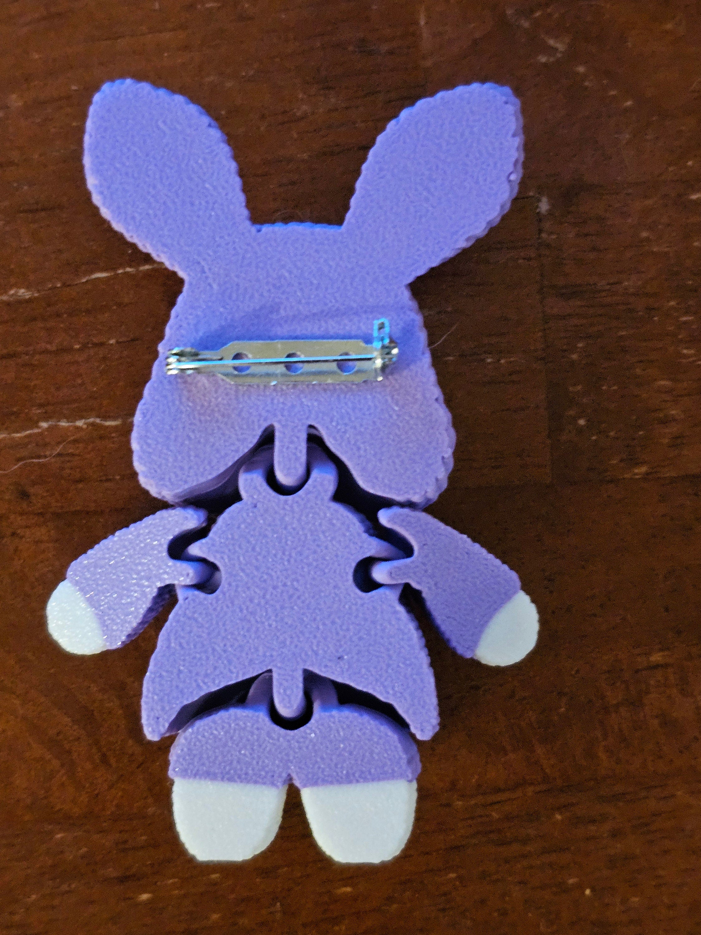 Crochet Bunny Brooch