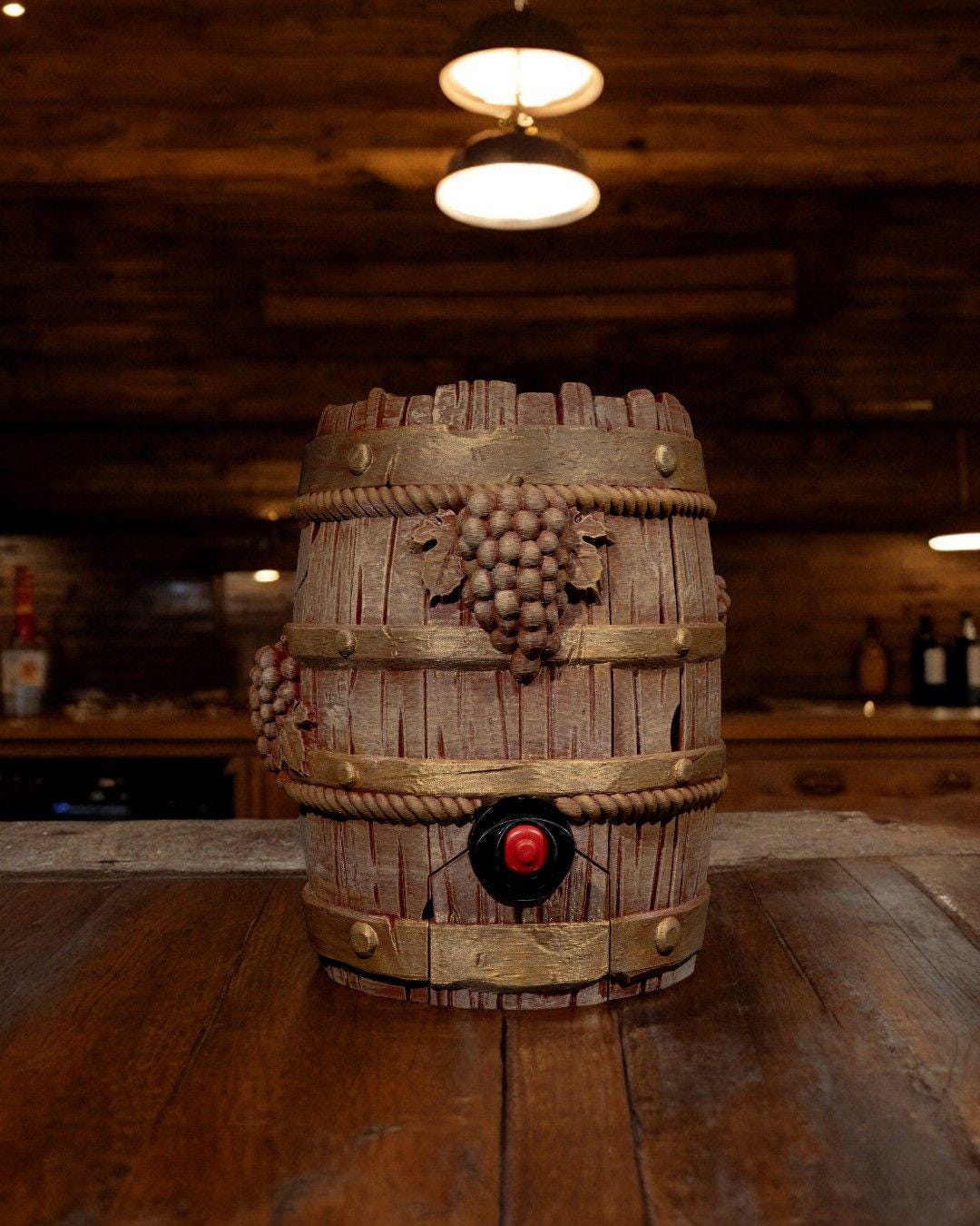 Chestnut Wine Bag Dispenser