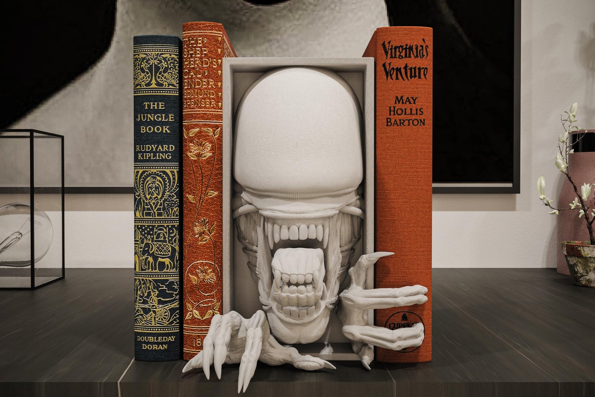 Xenomorph Book nook and Wall Mount