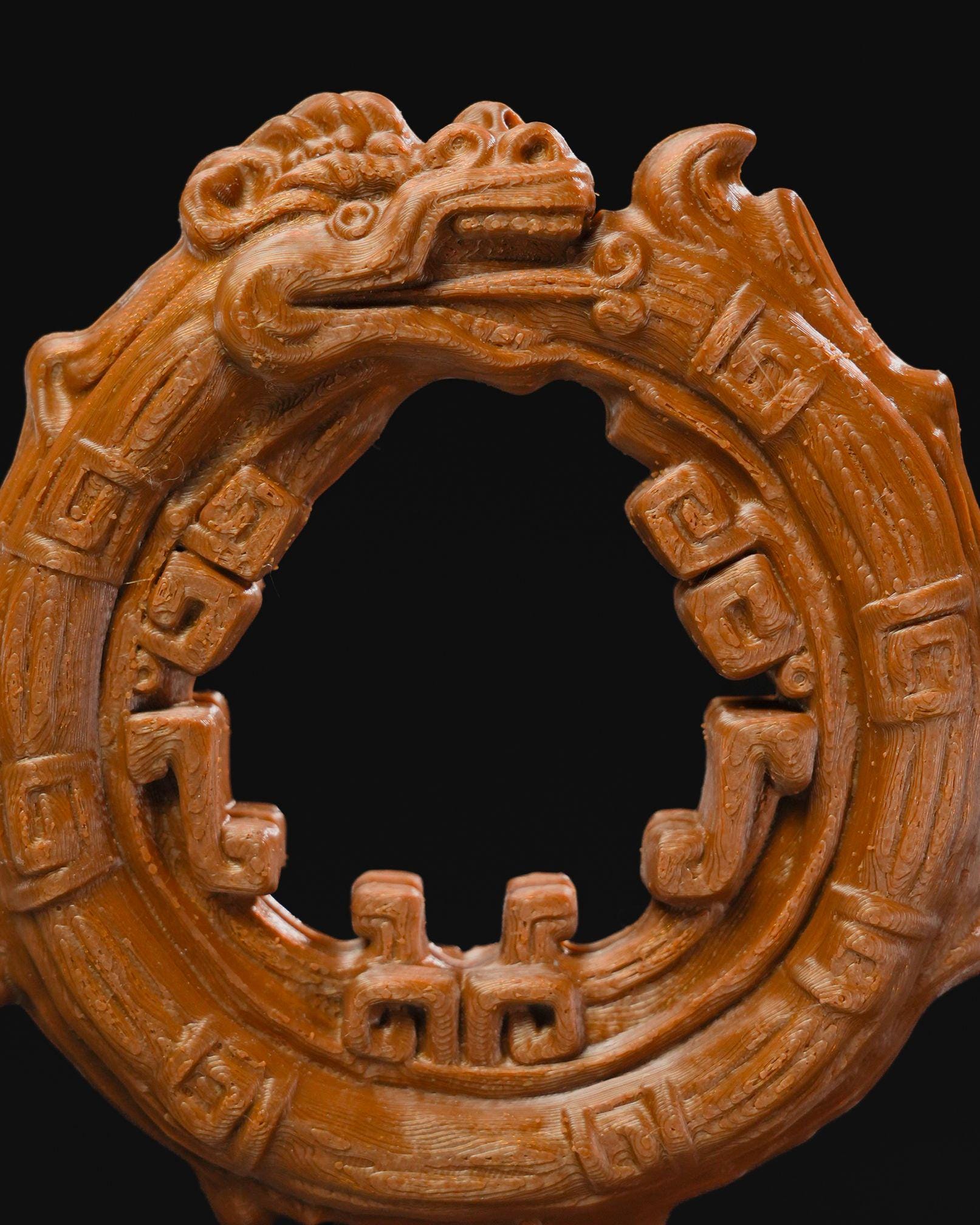 Aztec Ouroboros Statue
