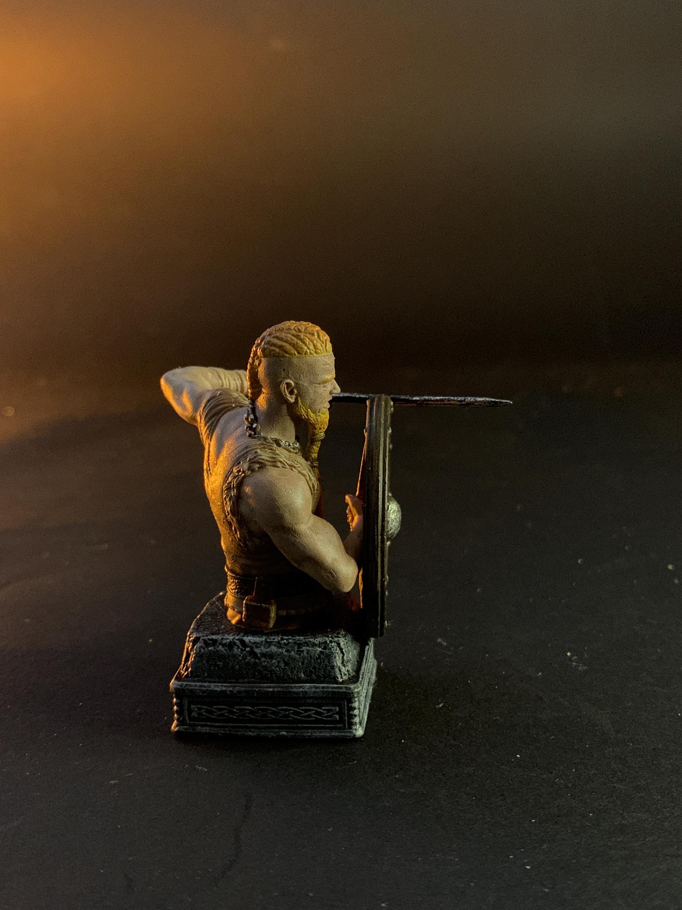 Solid Resin Viking Half Chess Set (16 pieces )