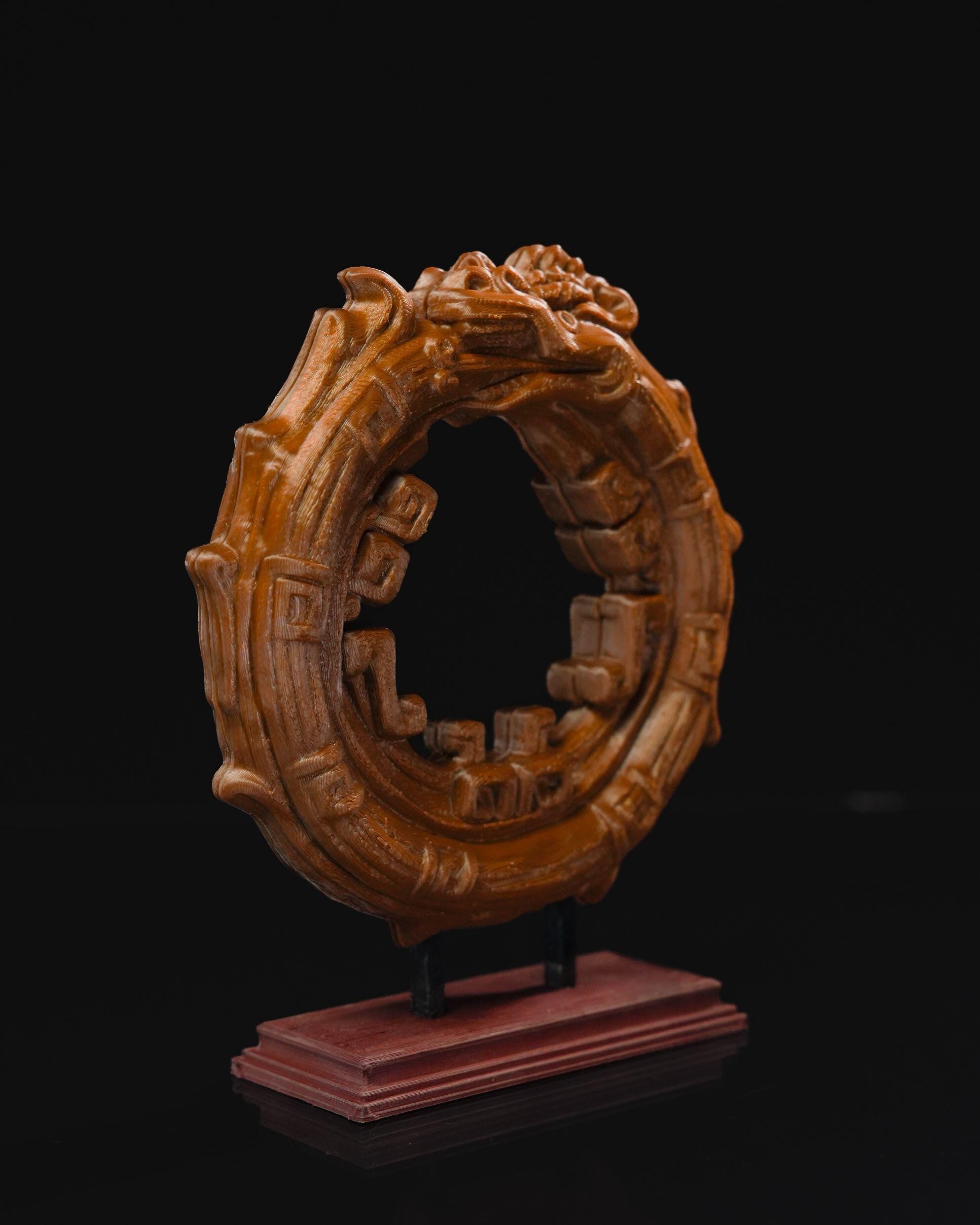 Aztec Ouroboros Statue