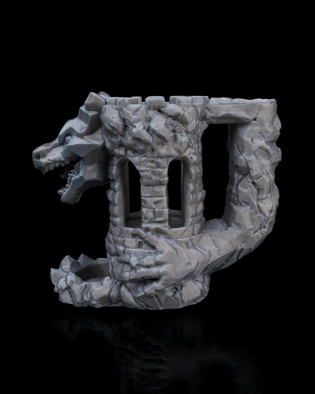 Dragon's Fortress Can Holder & Dice Tower