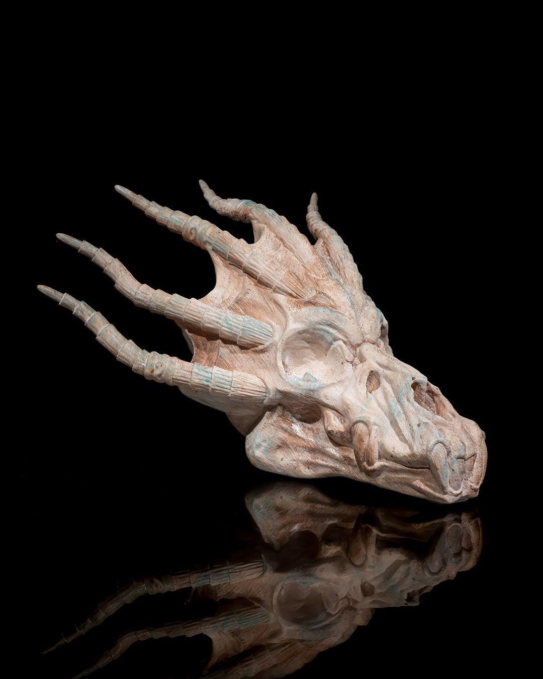 Blue Dragon Skull