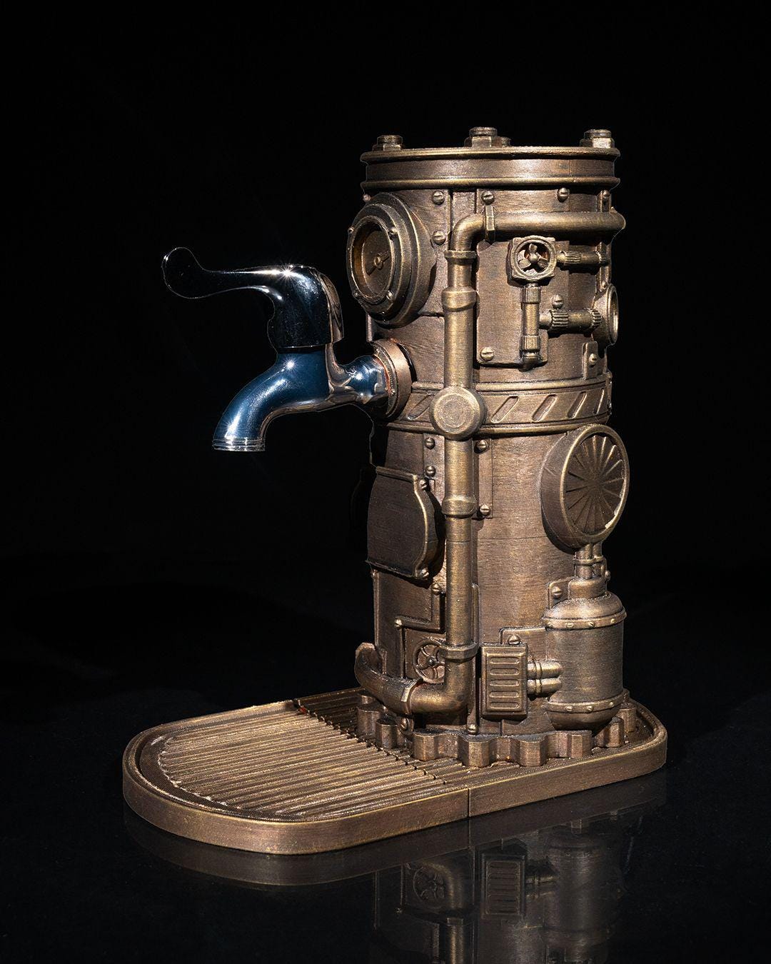 Steampunk Bottle Dispenser