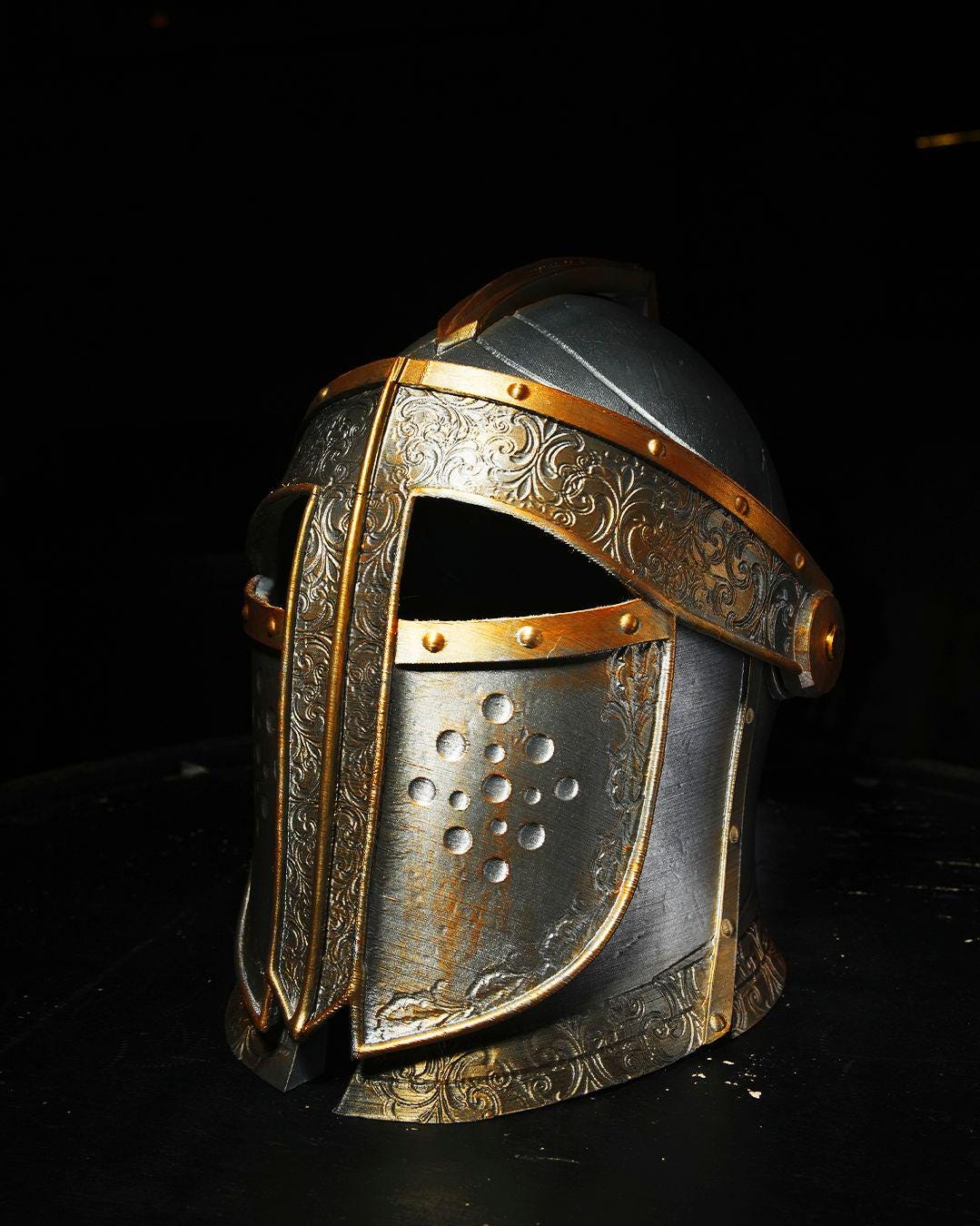 3D-Printed Knight Helmet