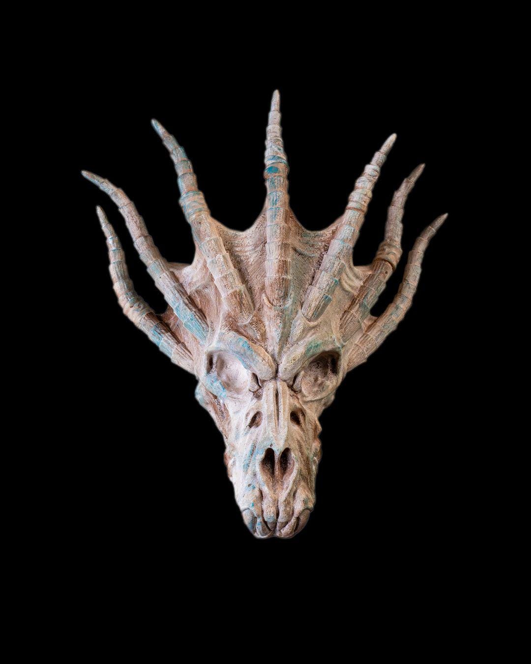 Blue Dragon Skull