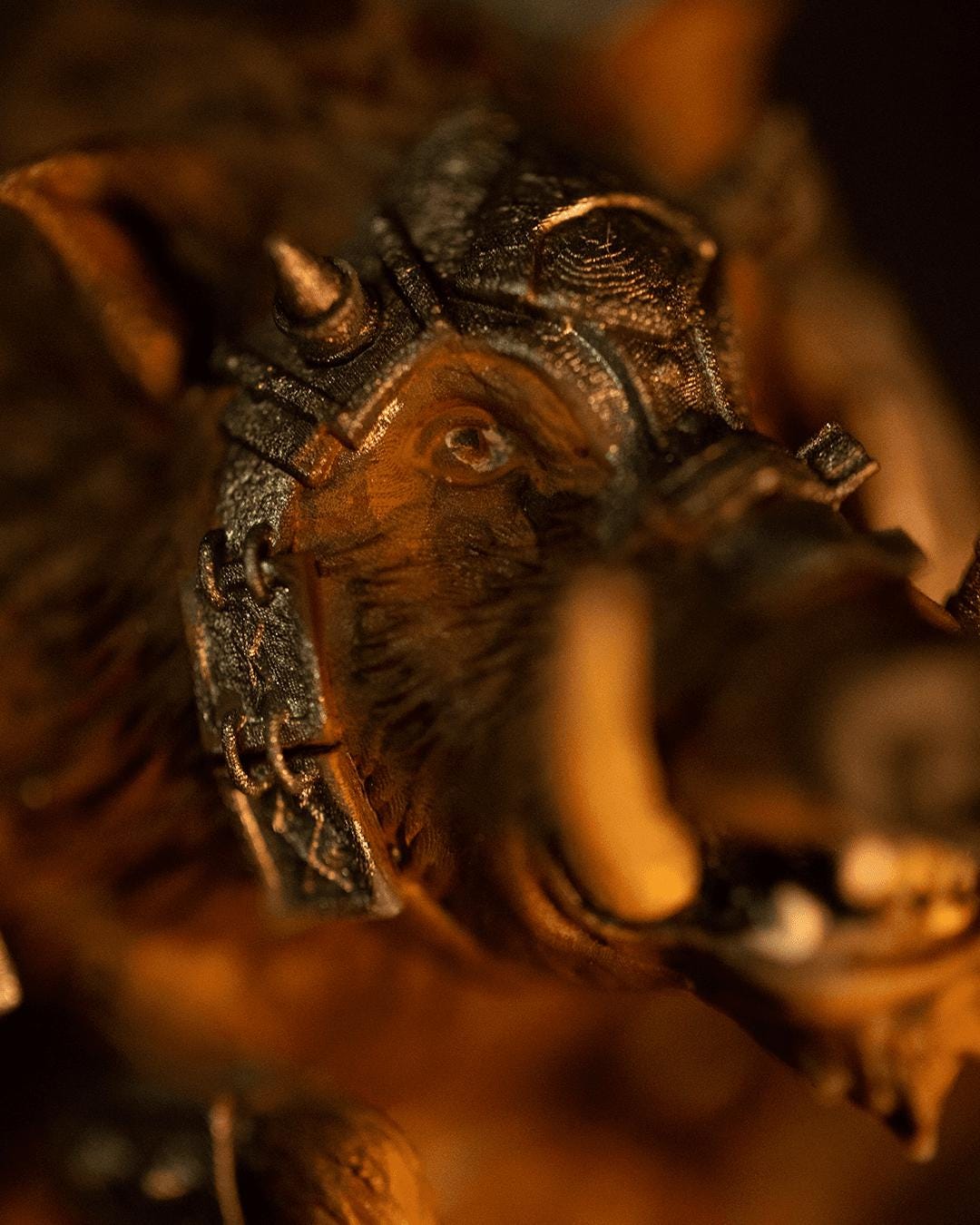 Solid Resin Dwarven Half Chess Set (16 pieces )