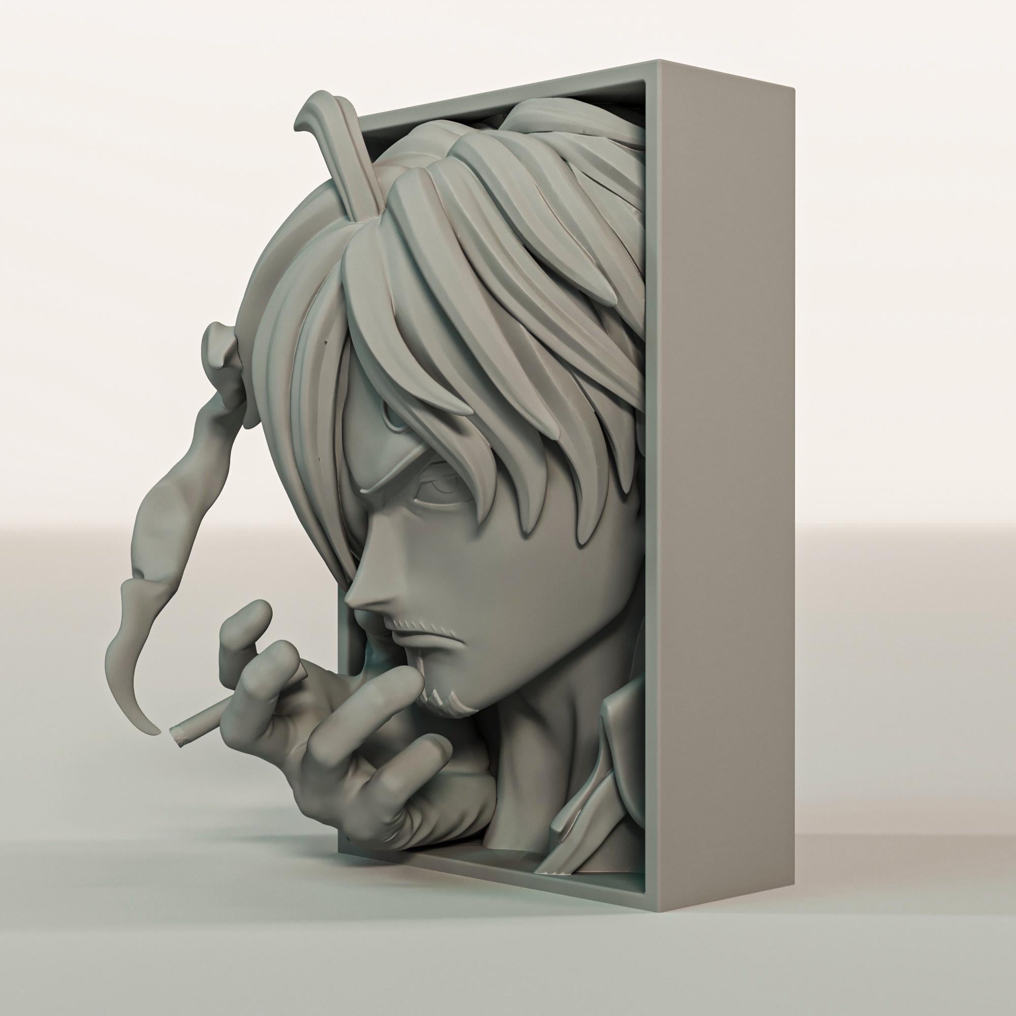 Sanji Manga Book Nook and Wall Mount