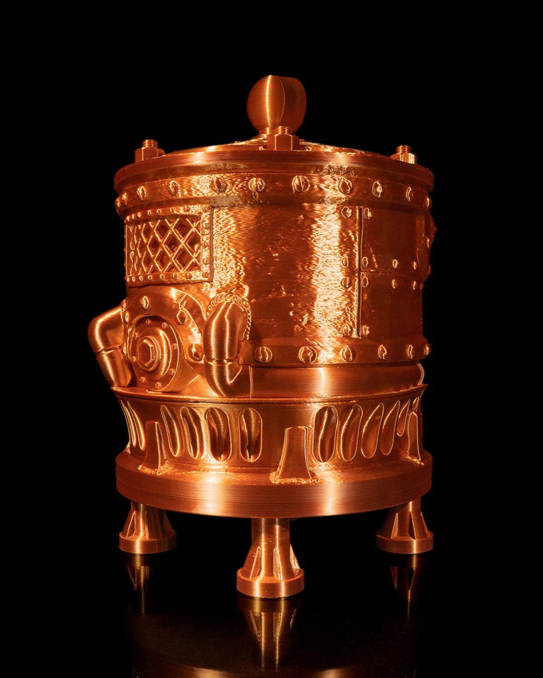 Steampunk Engine Wine Bag Dispenser