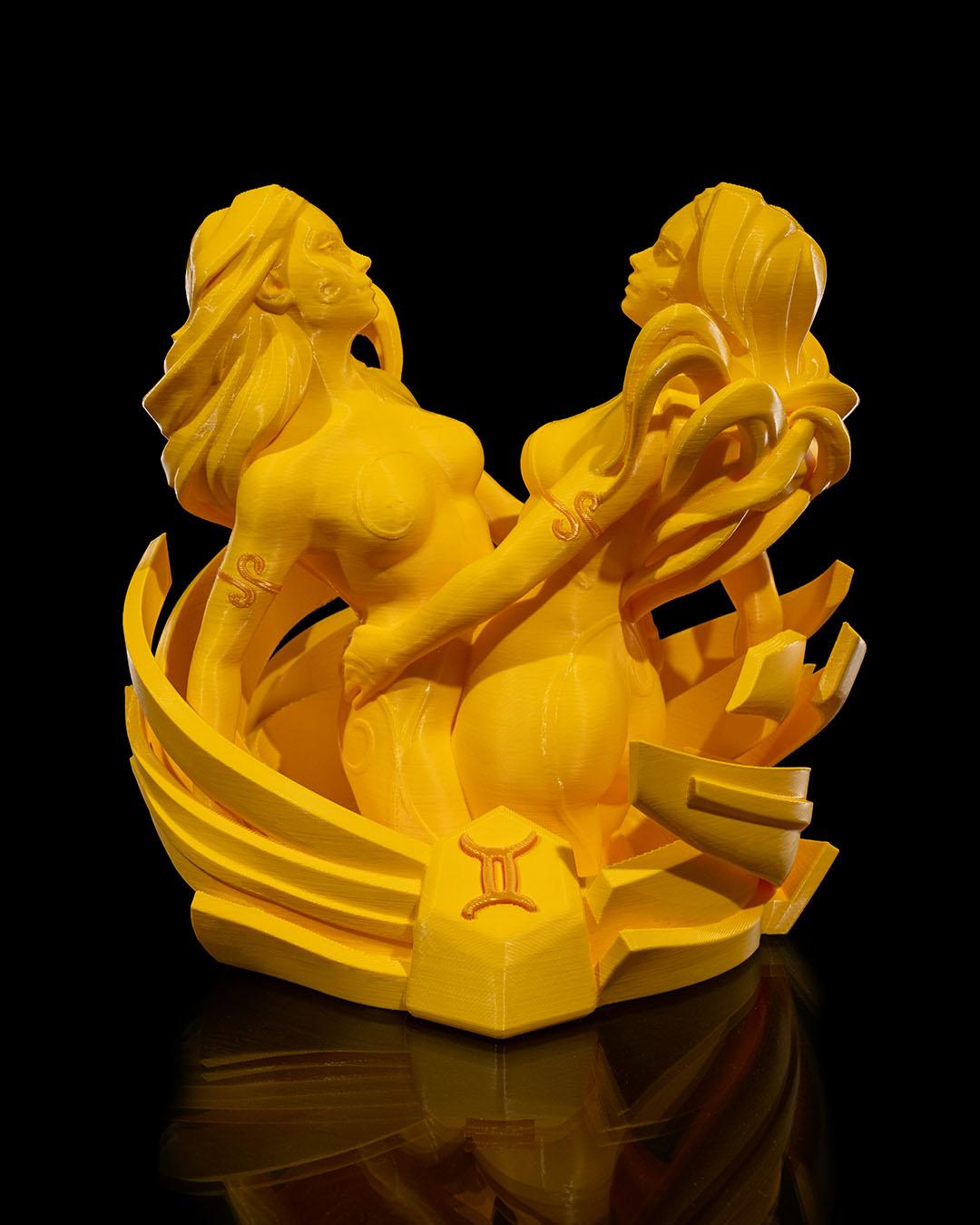 Gemini Zodiac Statue