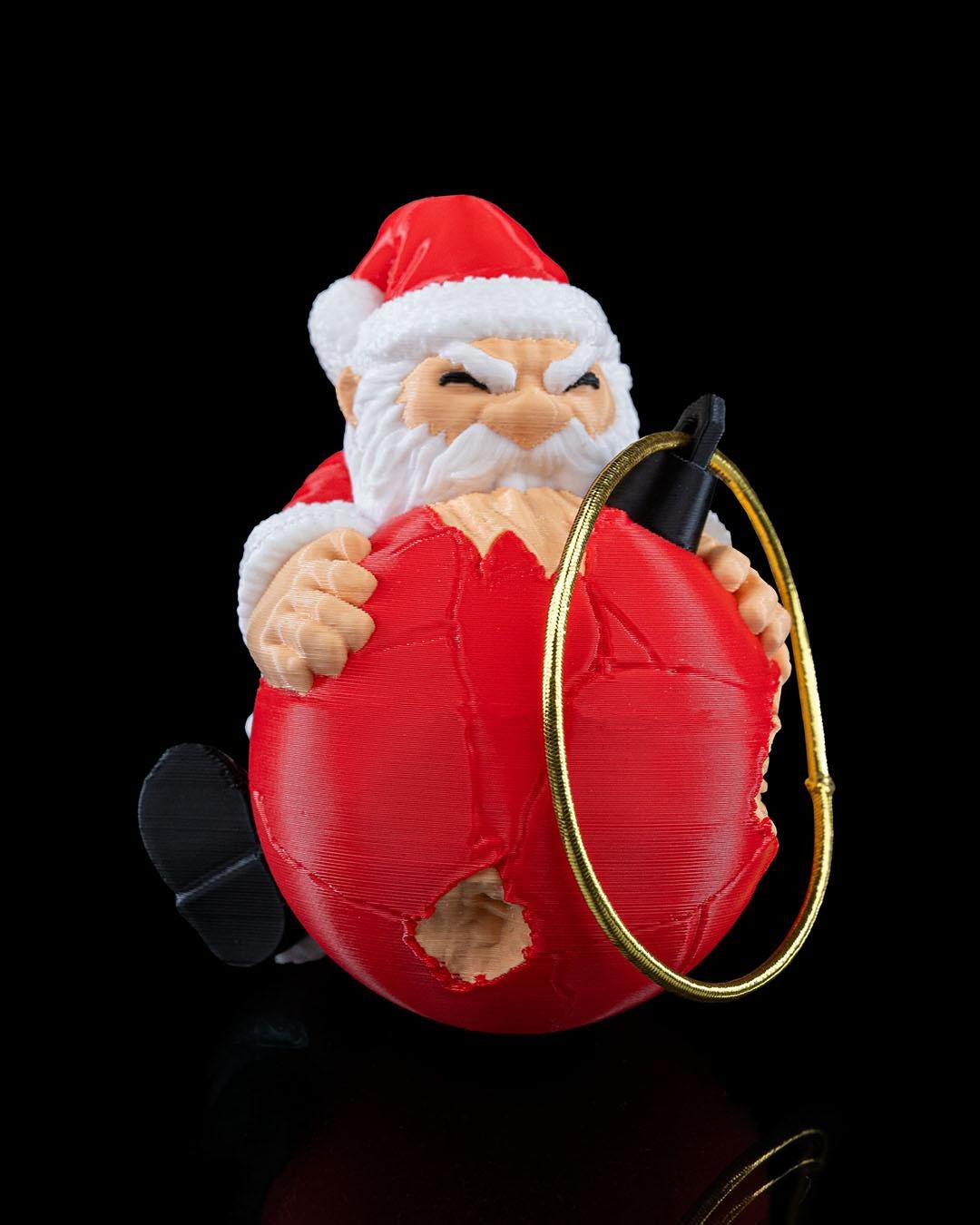 Naughty Claus Christmas Ornament